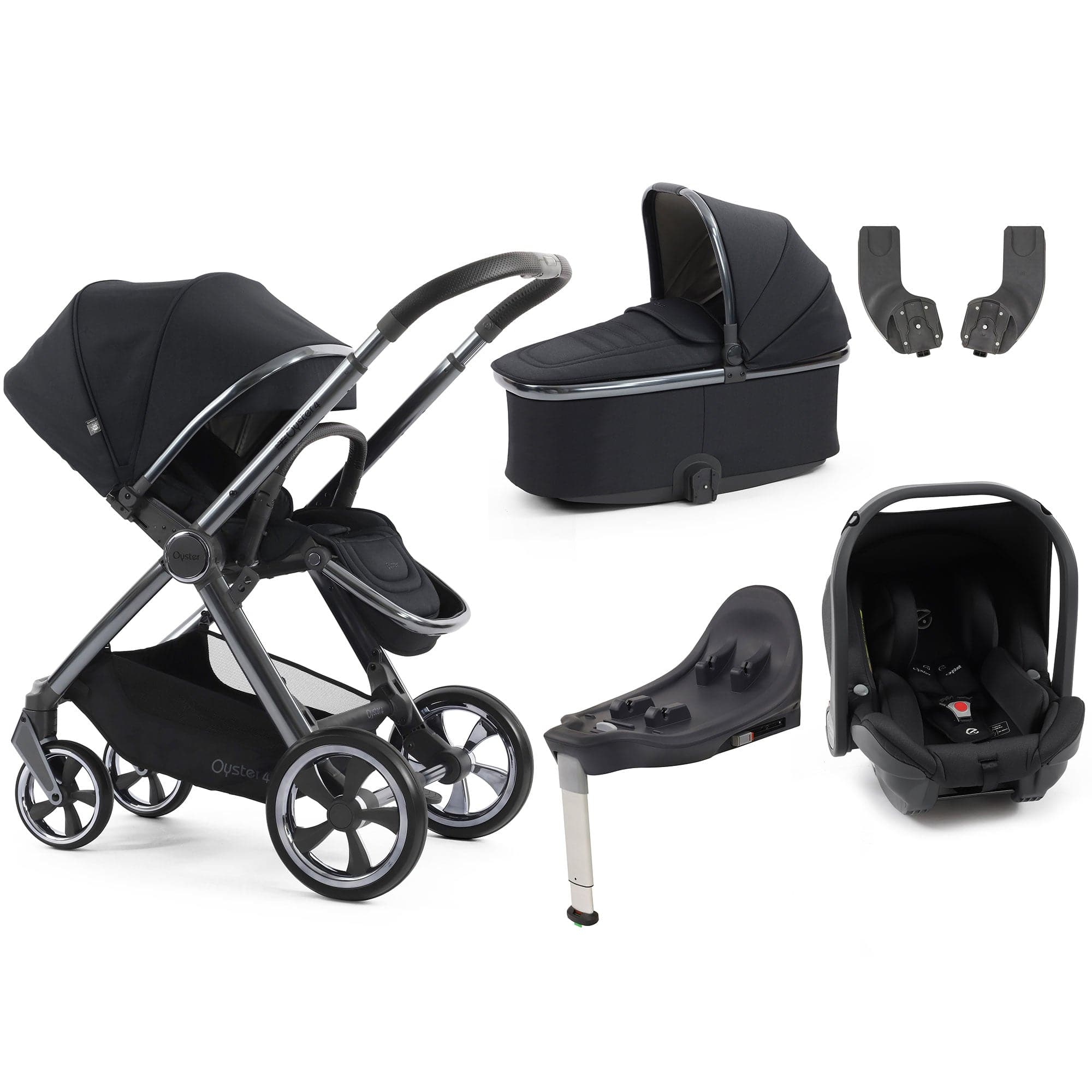 Oyster travel systems BabyStyle Oyster 4 Essential Bundle - Carbonite 18107-CAR