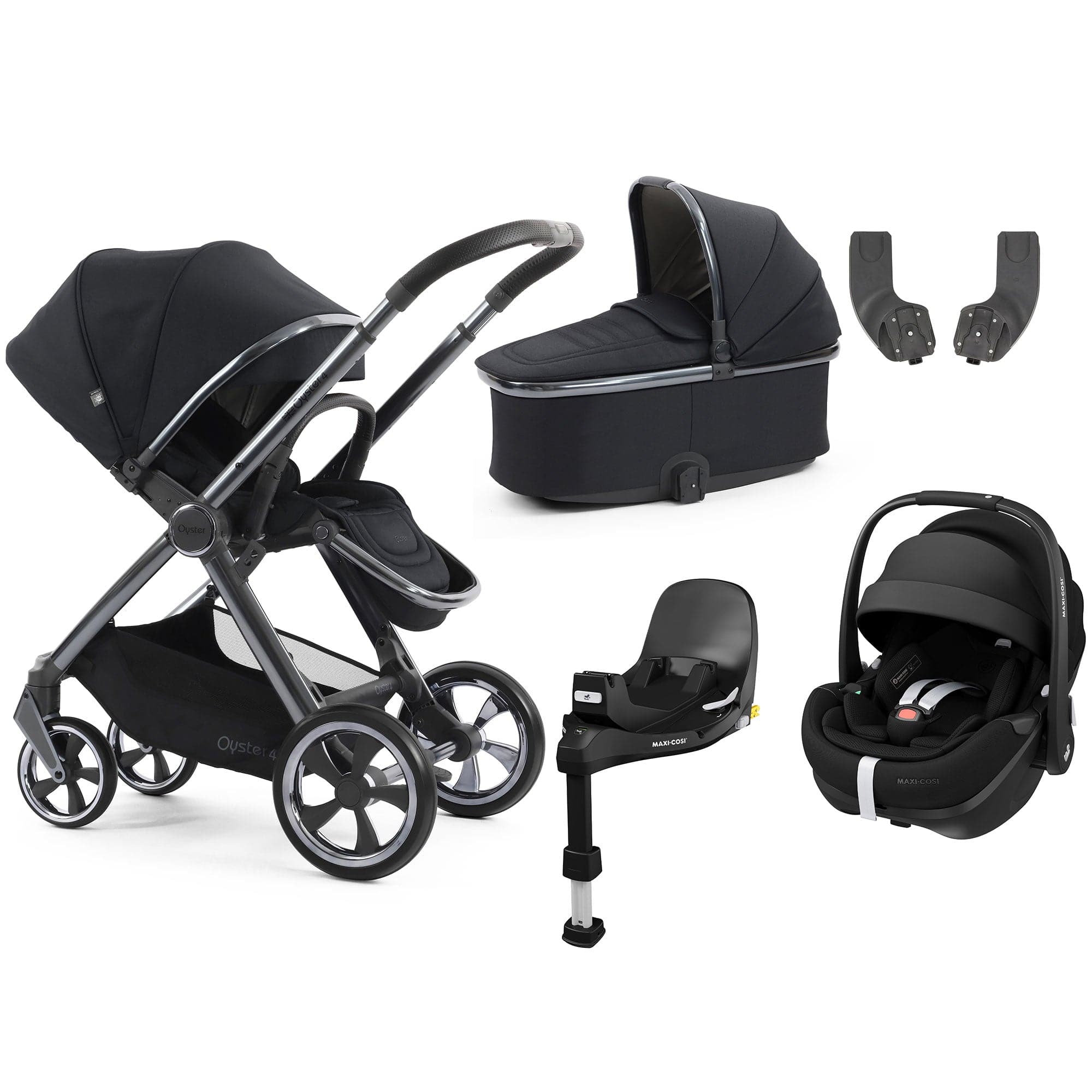 Oyster travel systems BabyStyle Oyster 4 Essential Bundle - Carbonite 18107-CAR-2