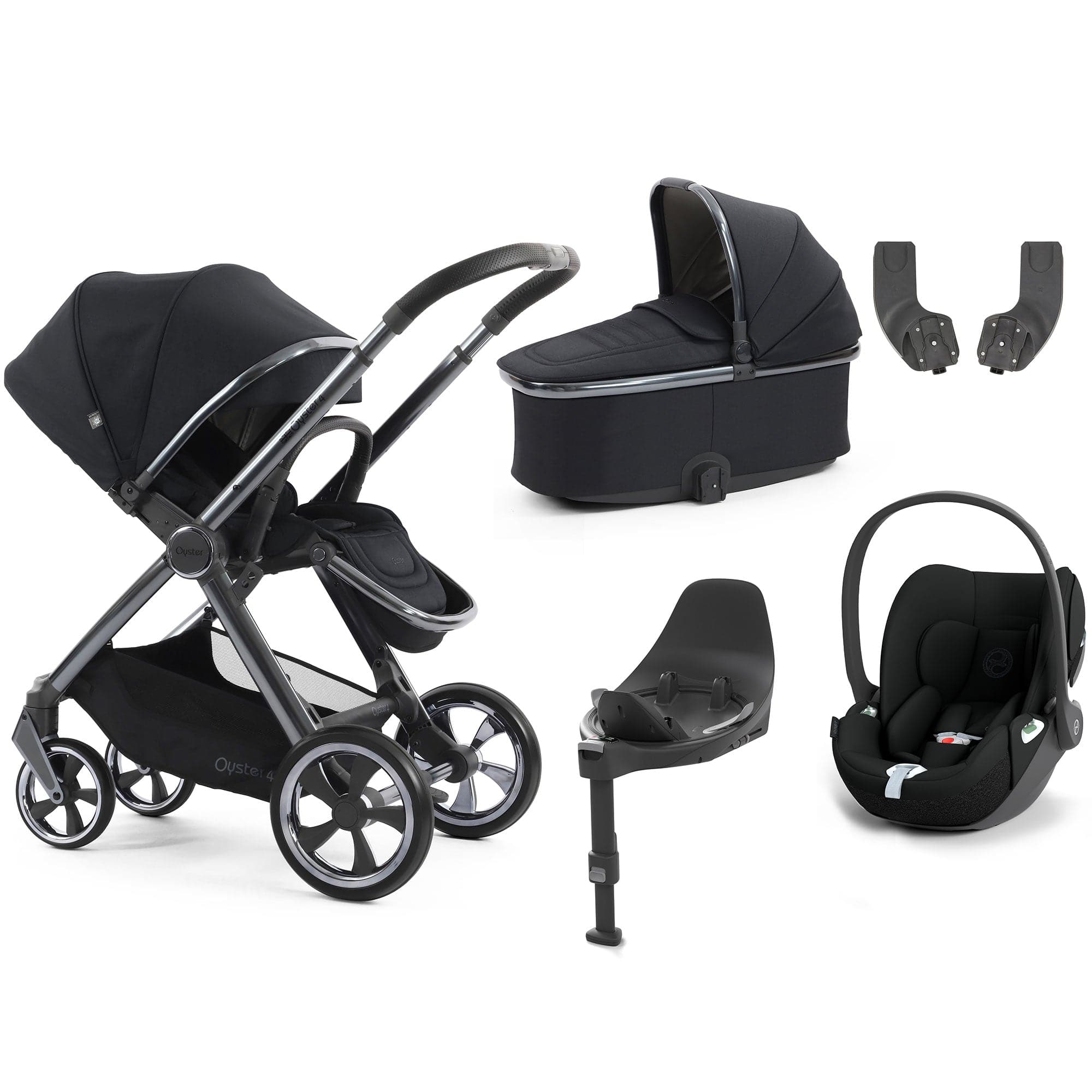 Oyster travel systems BabyStyle Oyster 4 Essential Bundle - Carbonite 18107-CAR-3