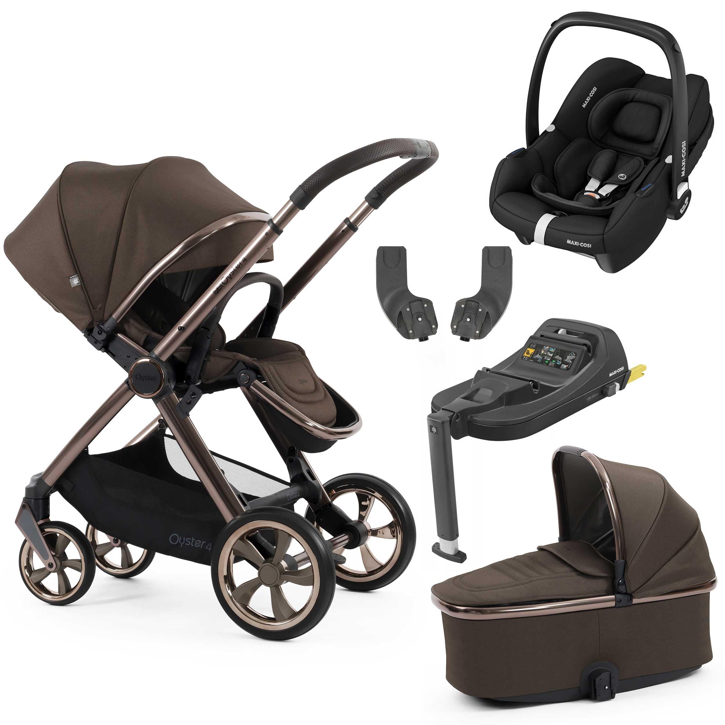 Oyster travel systems BabyStyle Oyster 4 Essential Bundle - Chocolate Velvet 18107-CHO-1