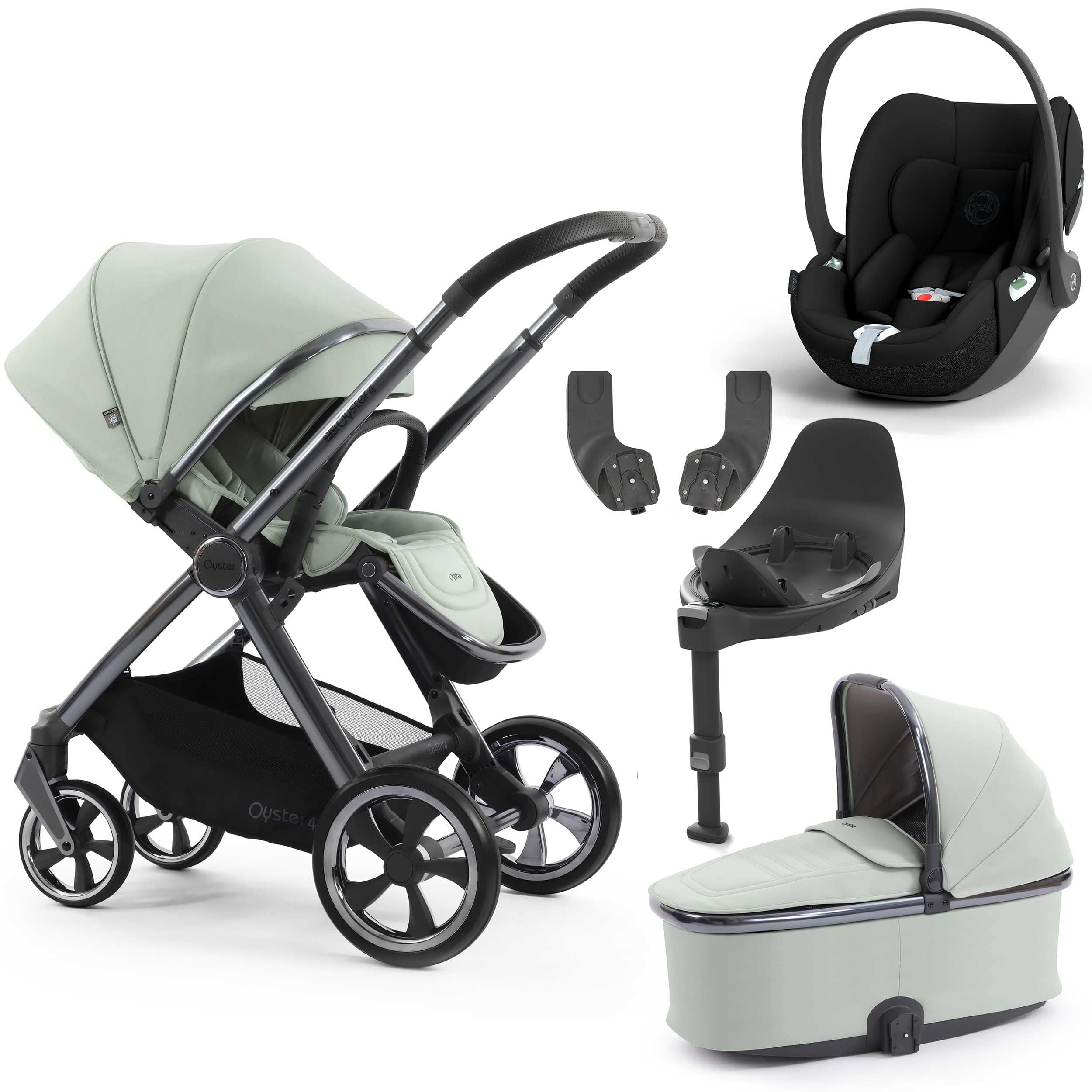 Oyster travel systems BabyStyle Oyster 4 Essential Bundle - Pistachio 18107-PIS-3