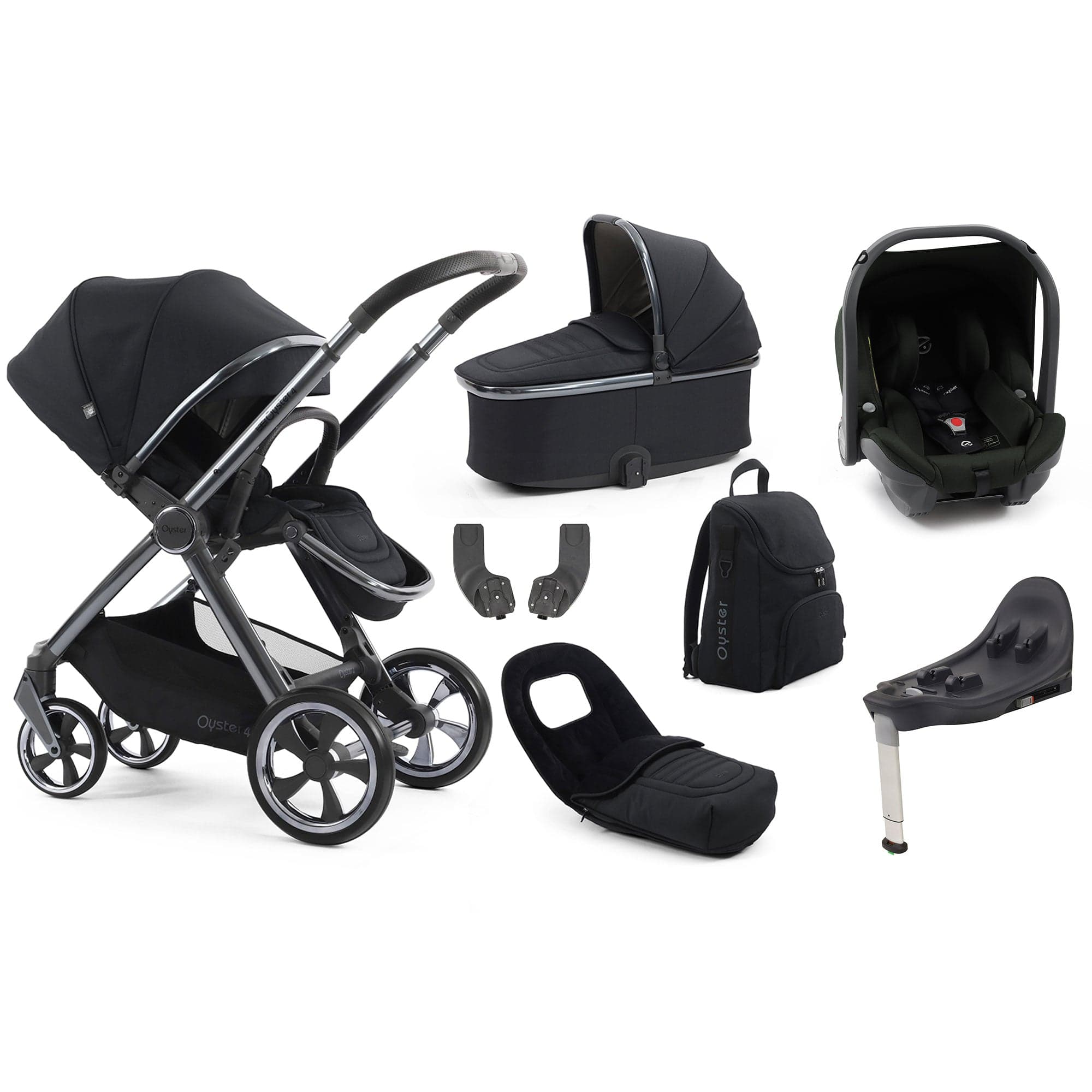 Oyster travel systems BabyStyle Oyster 4 Luxury Bundle - Carbonite 18157-CAR