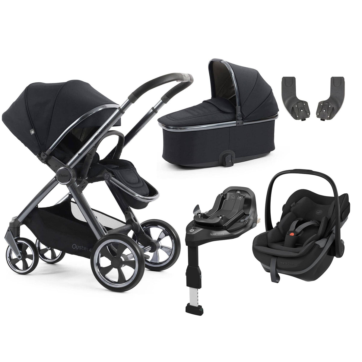 Oyster travel systems BabyStyle Oyster 4 Luxury Bundle - Carbonite 18157-CAR-2