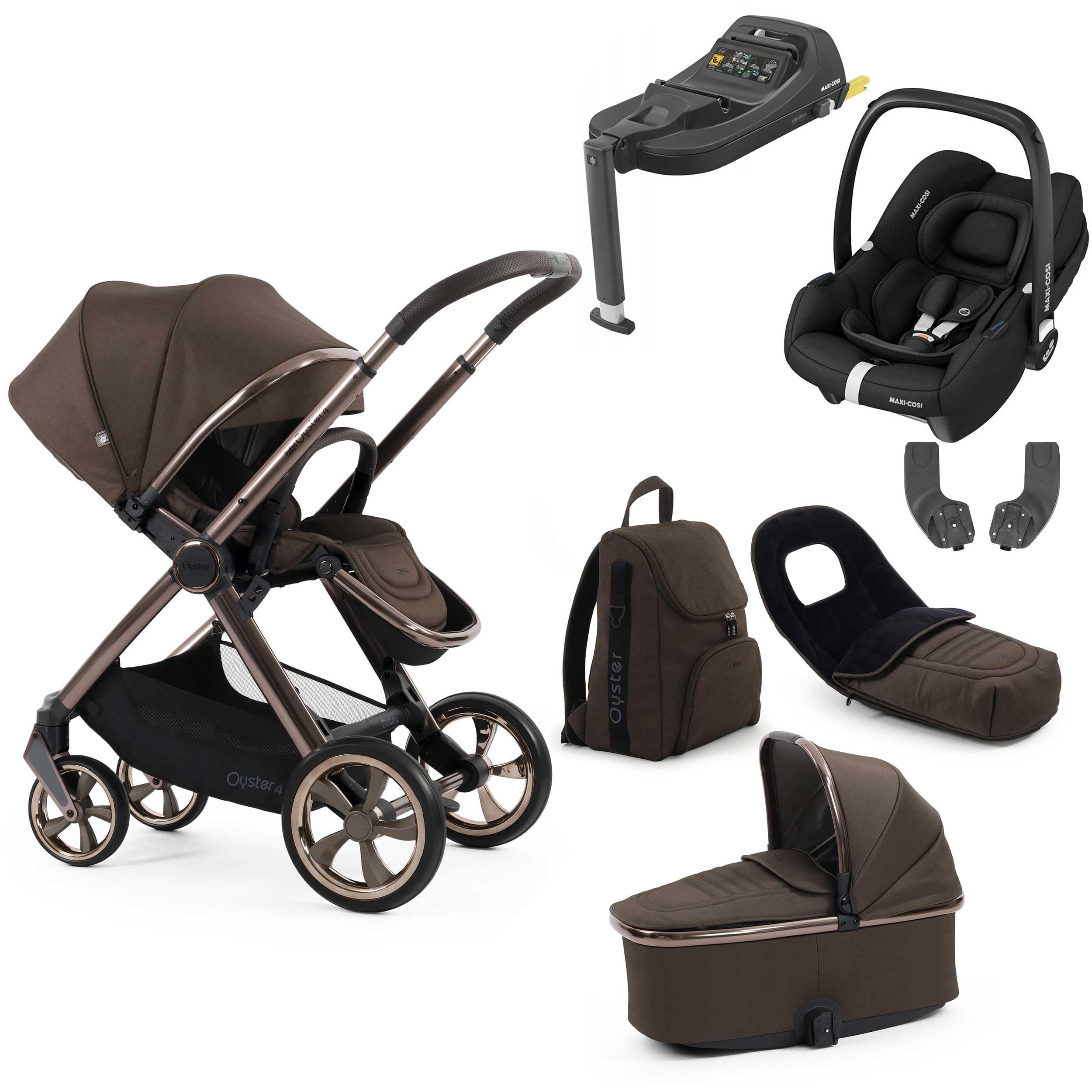 Oyster travel systems BabyStyle Oyster 4 Luxury Bundle - Chocolate Velvet 18157-CHO-1