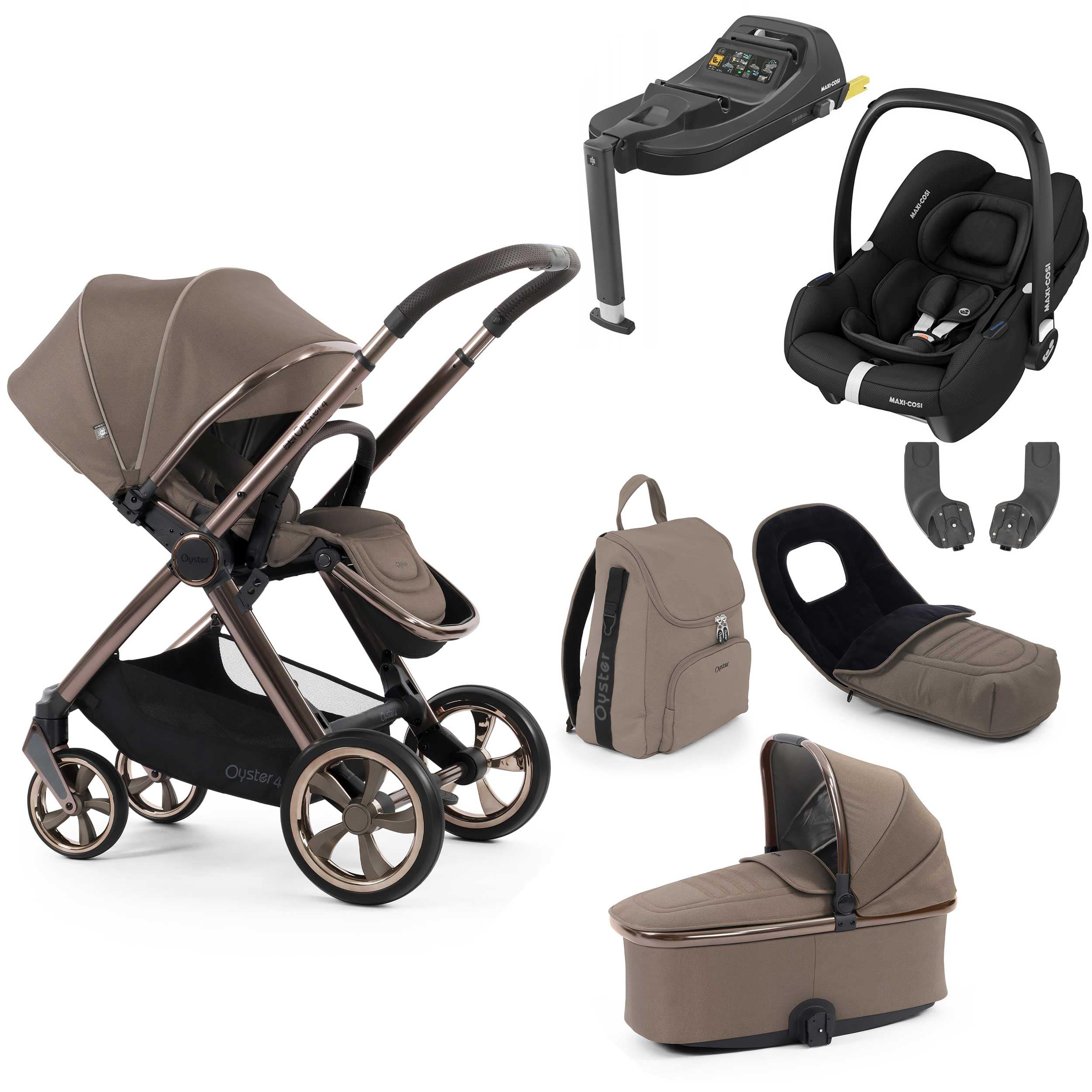 Oyster travel systems BabyStyle Oyster 4 Luxury Bundle - Mink 18157-MIN-1
