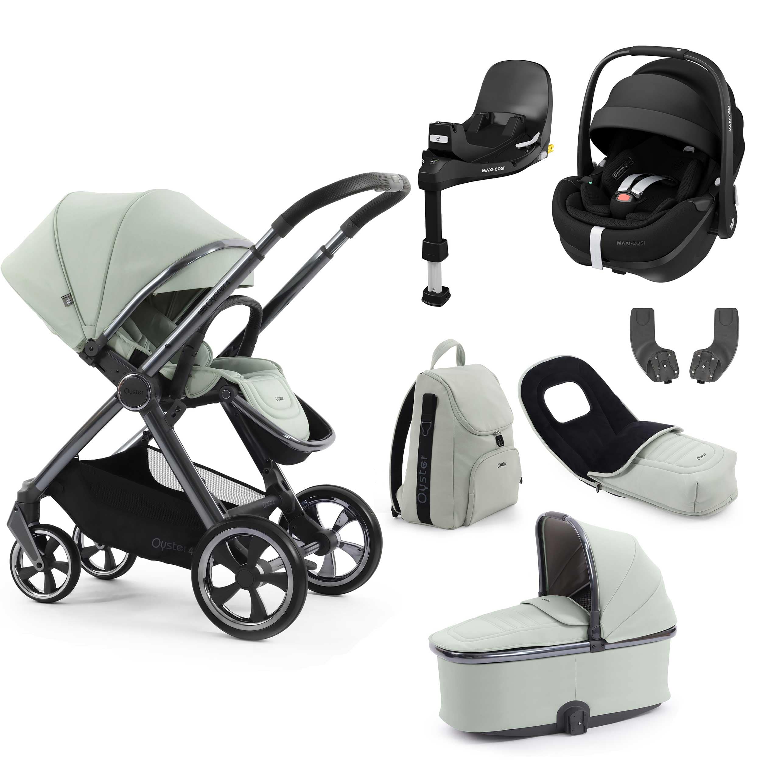 Oyster travel systems BabyStyle Oyster 4 Luxury Bundle - Pistachio 18157-PIS-2