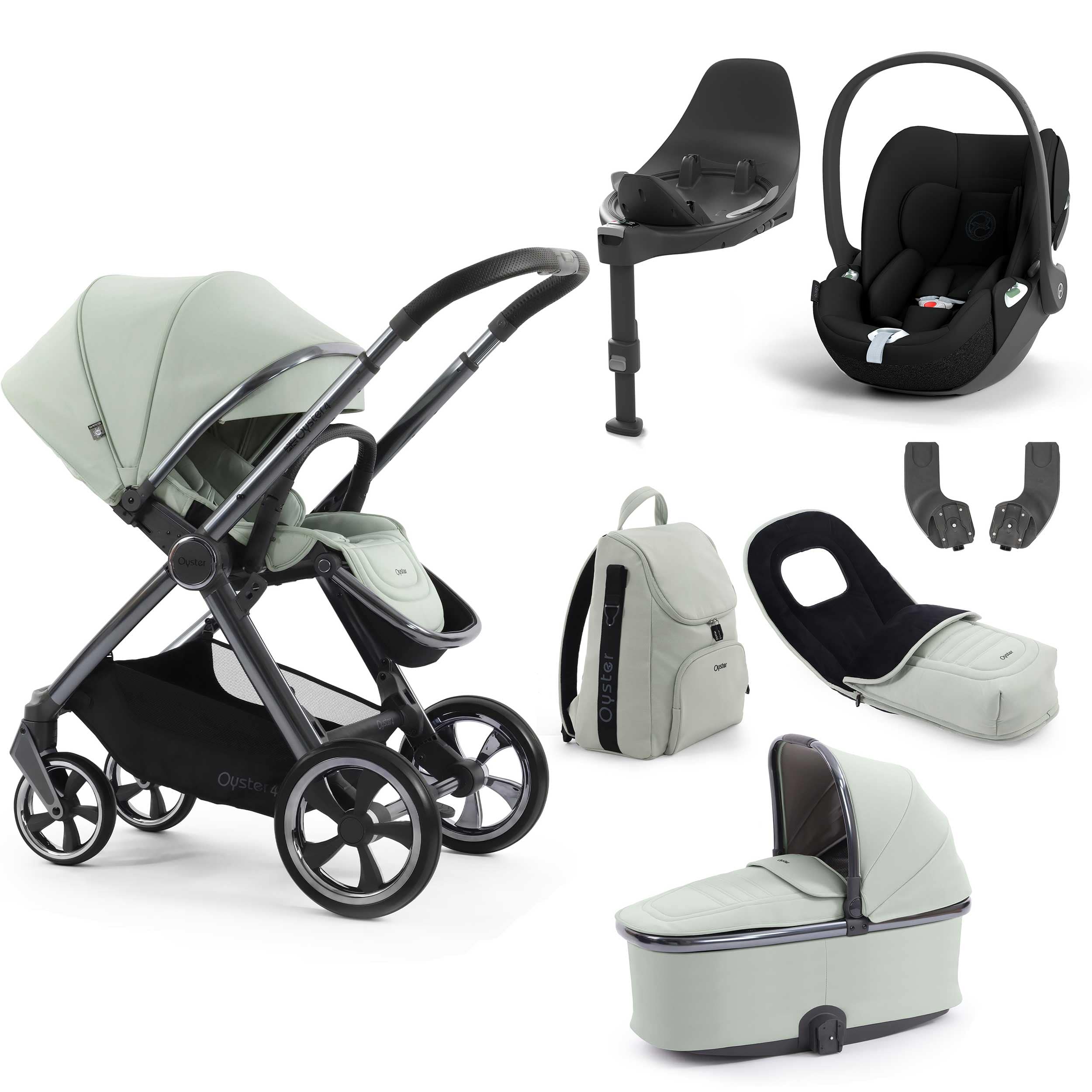 Oyster travel systems BabyStyle Oyster 4 Luxury Bundle - Pistachio 18157-PIS-3
