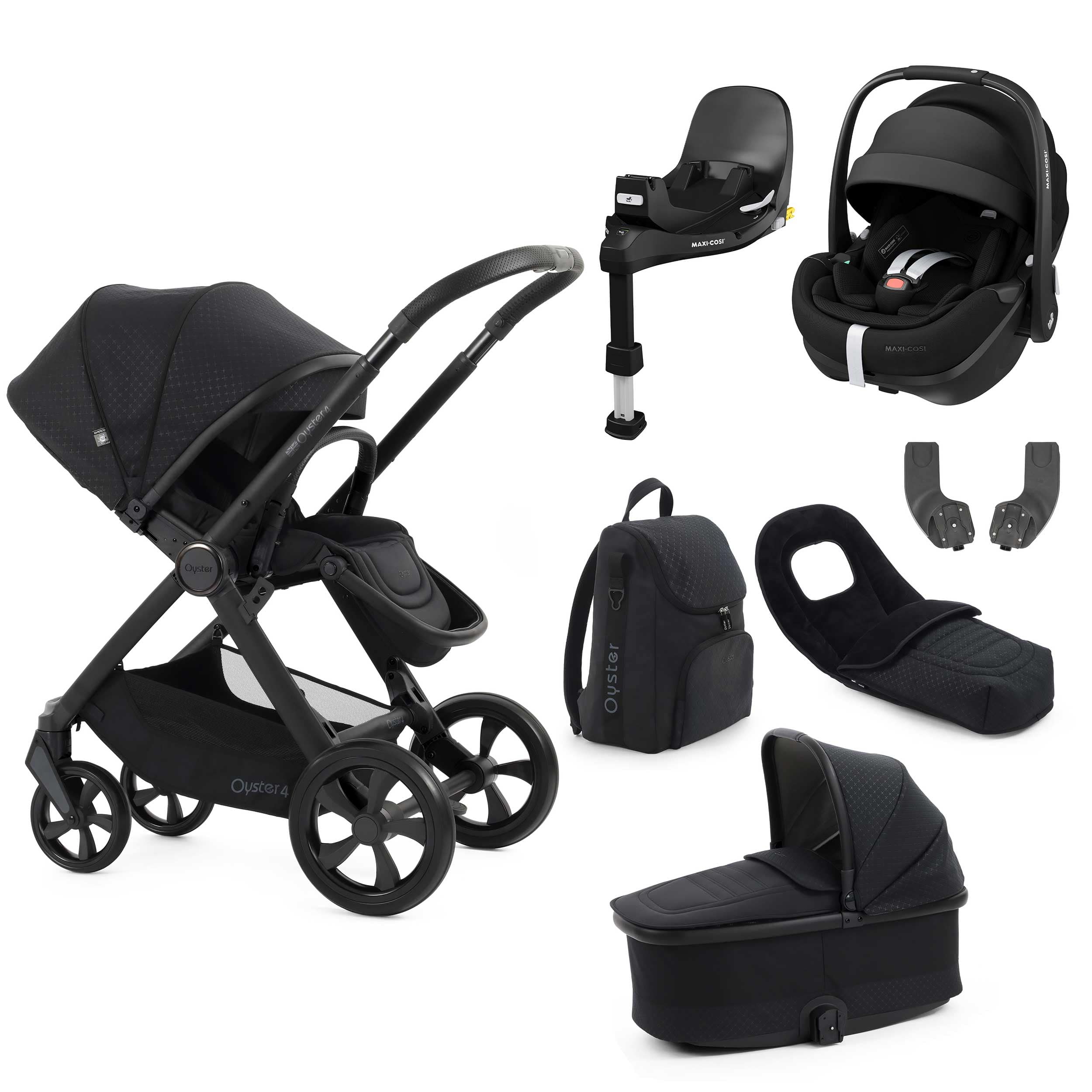Oyster travel systems BabyStyle Oyster 4 Luxury Bundle - Raven 18157-RAV-2