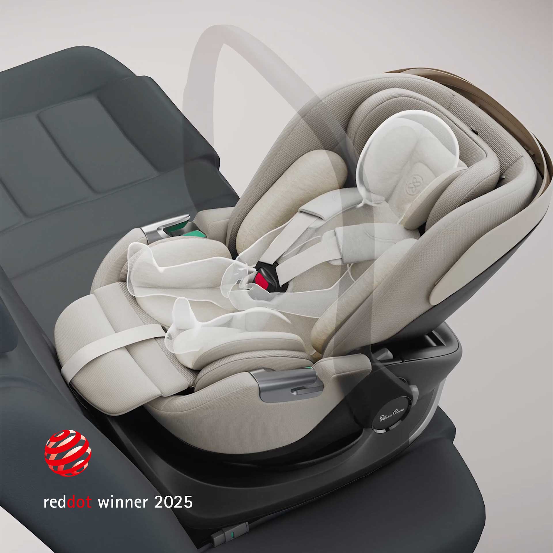 Silver Cross baby car seats Silver Cross Glide Plus 360 Car Seat - Natural Beige