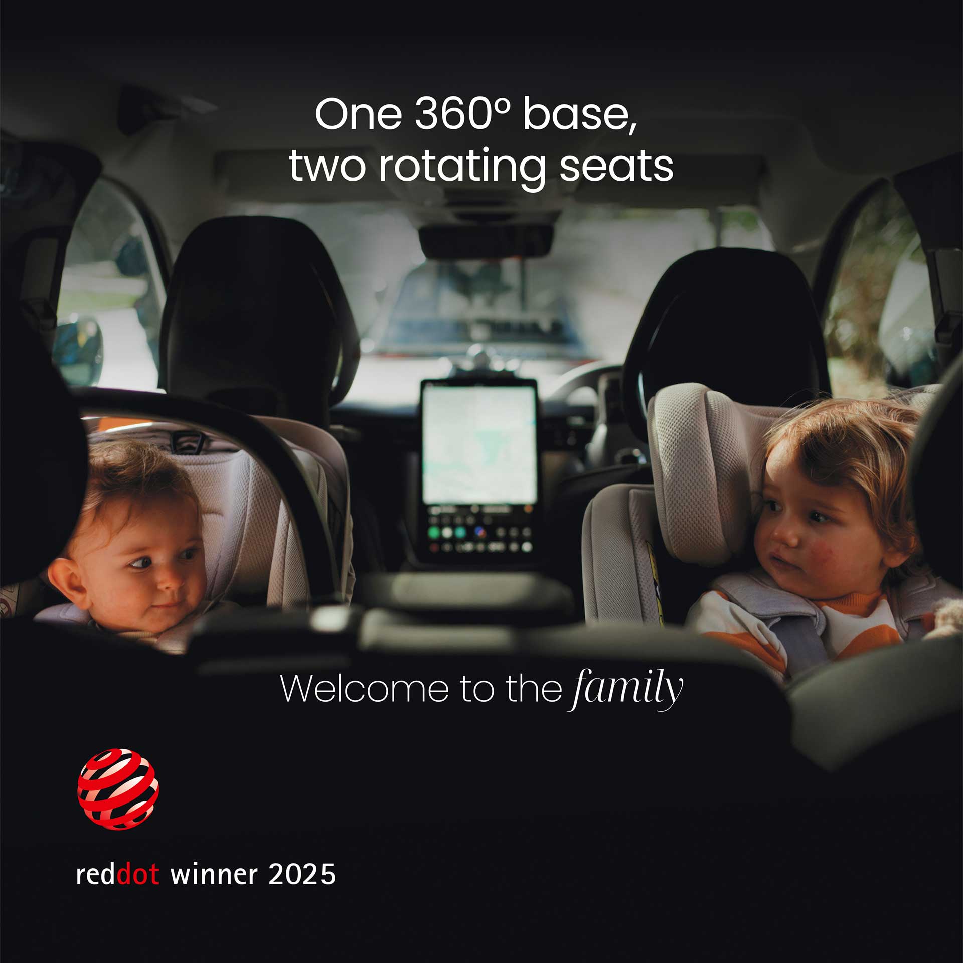 Silver Cross baby car seats Silver Cross Plus 360 Family Bundle - Iconic Black 19162-GL-AP-IB