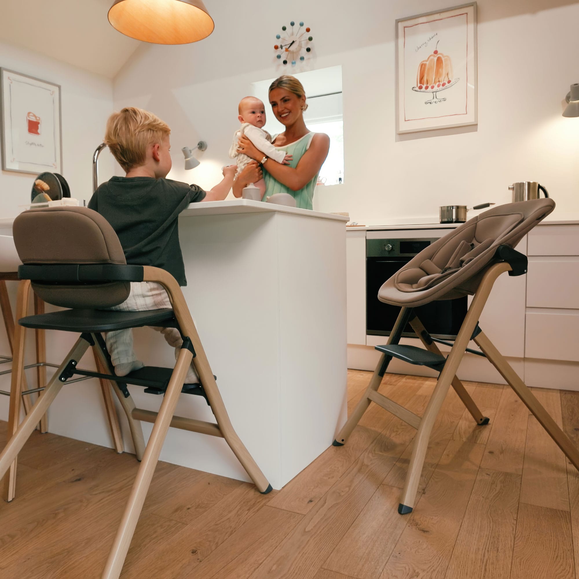 Silver Cross baby highchairs Silver Cross Nest & Nurture Highchair 4 in 1 Highchair - Biscuit SX7052.BS