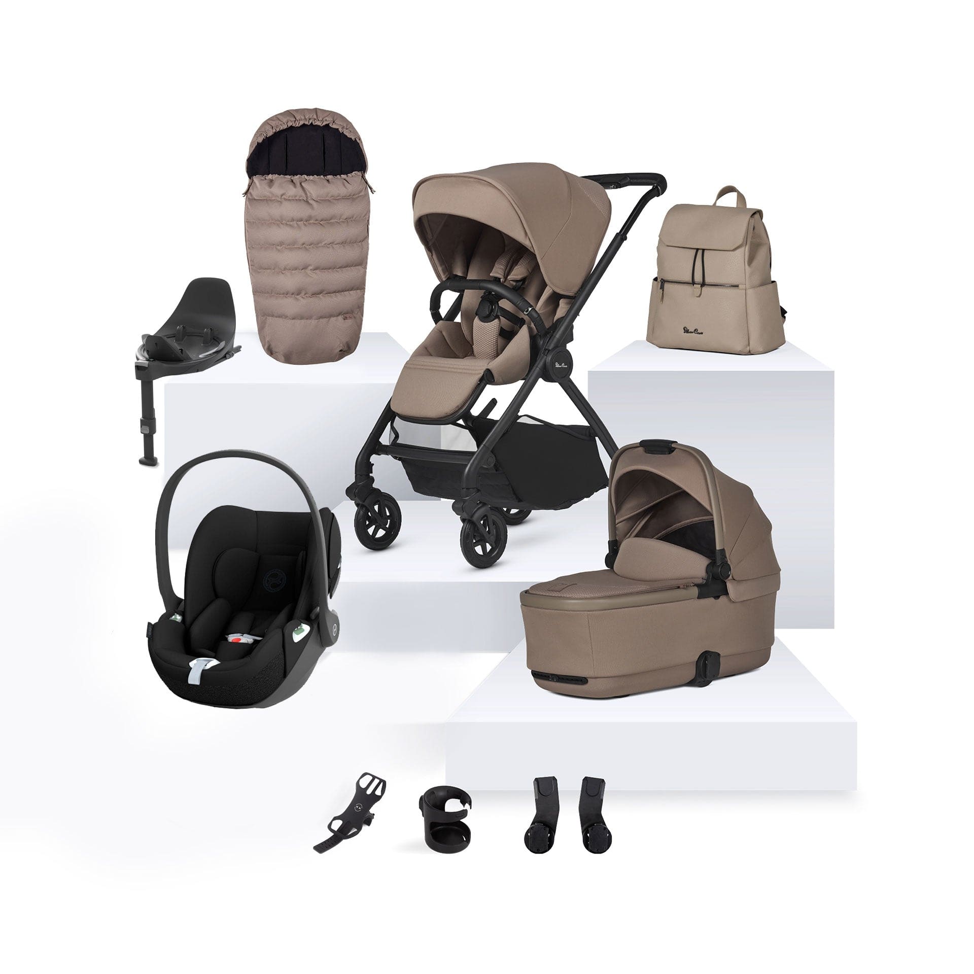 Silver Cross Dune 2 Cybex Travel System- Mocha