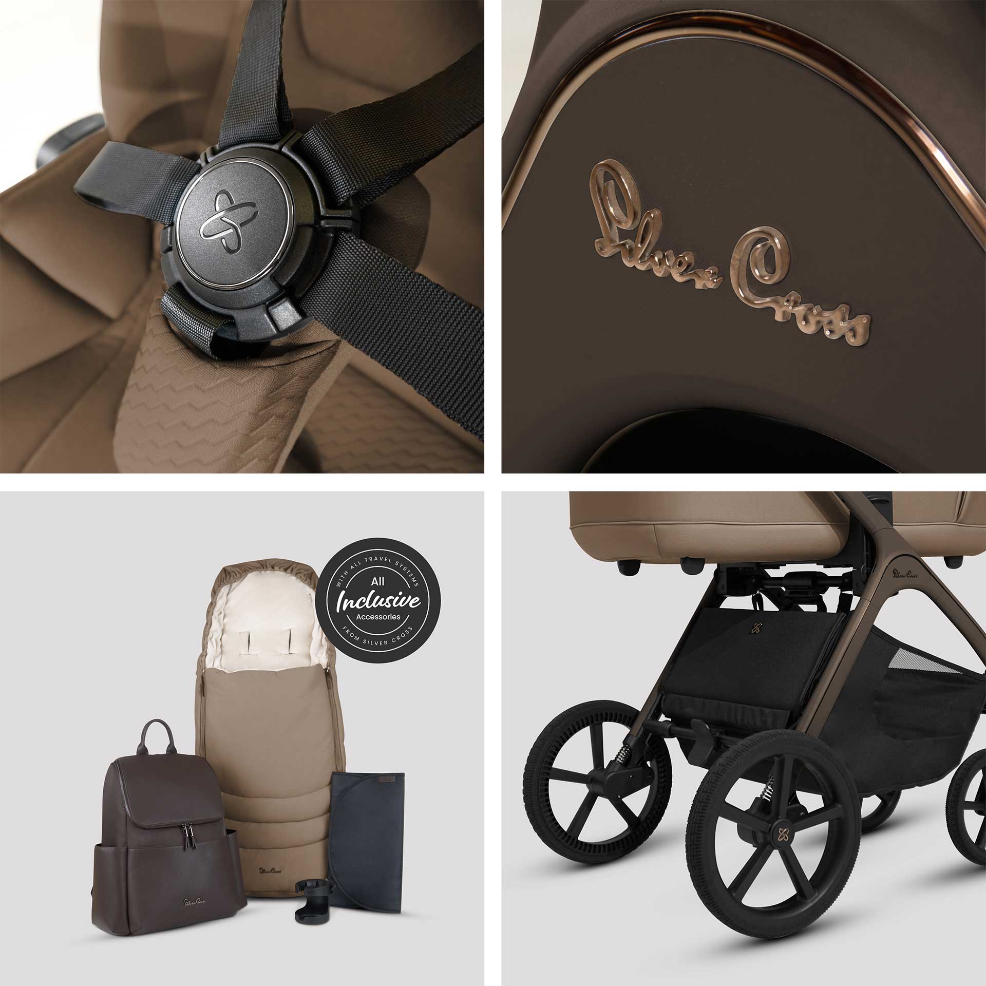 Silver Cross baby prams Silver Cross Cove Accessory Bundle - Maple IC.MP