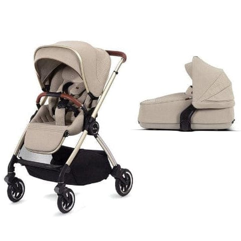Silver Cross baby prams Silver Cross Dune + Travel Pack with Compact Folding Carrycot - Stone 18565-STO