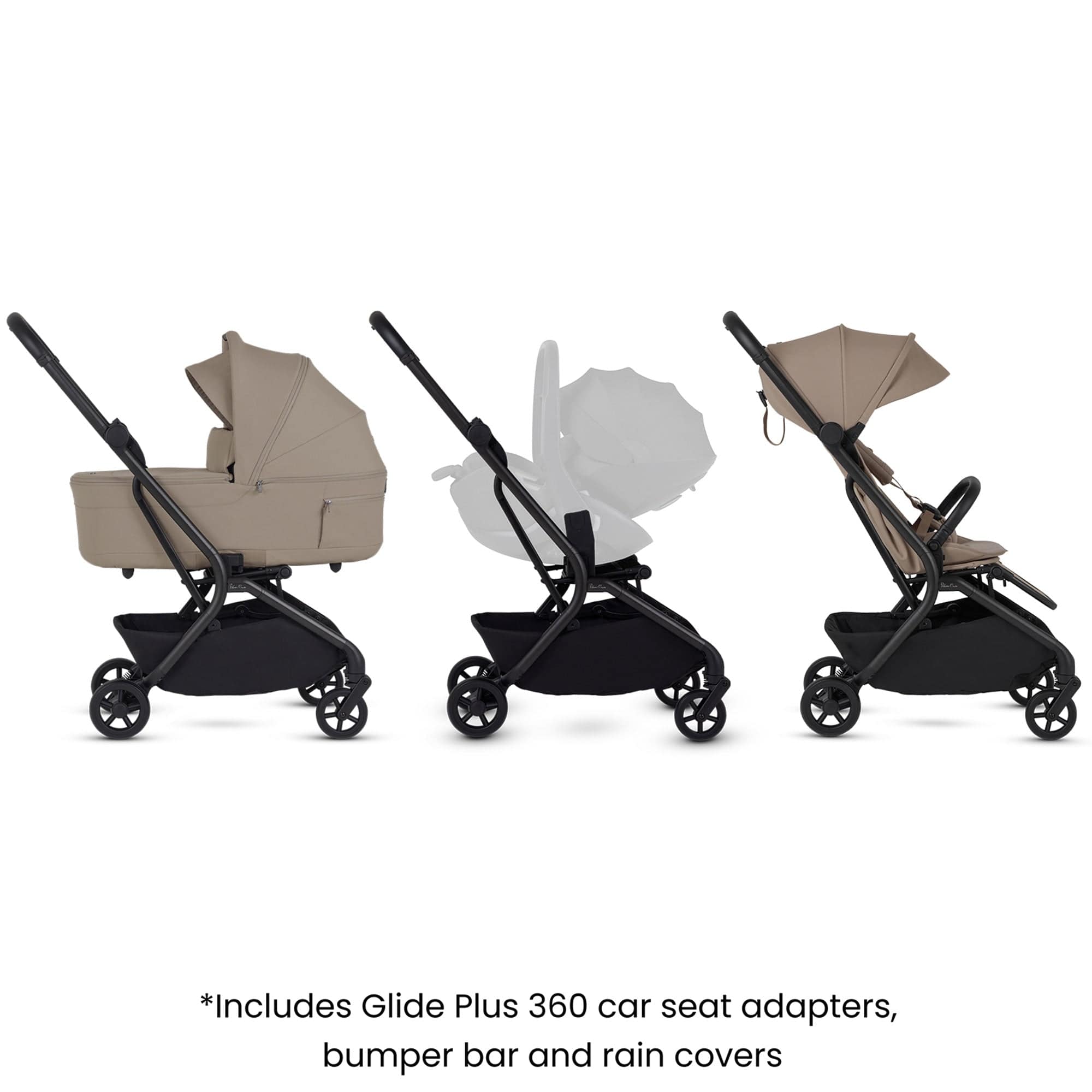 Silver Cross baby prams Silver Cross Nia Stroller with Carrycot - Champagne INSC.CP