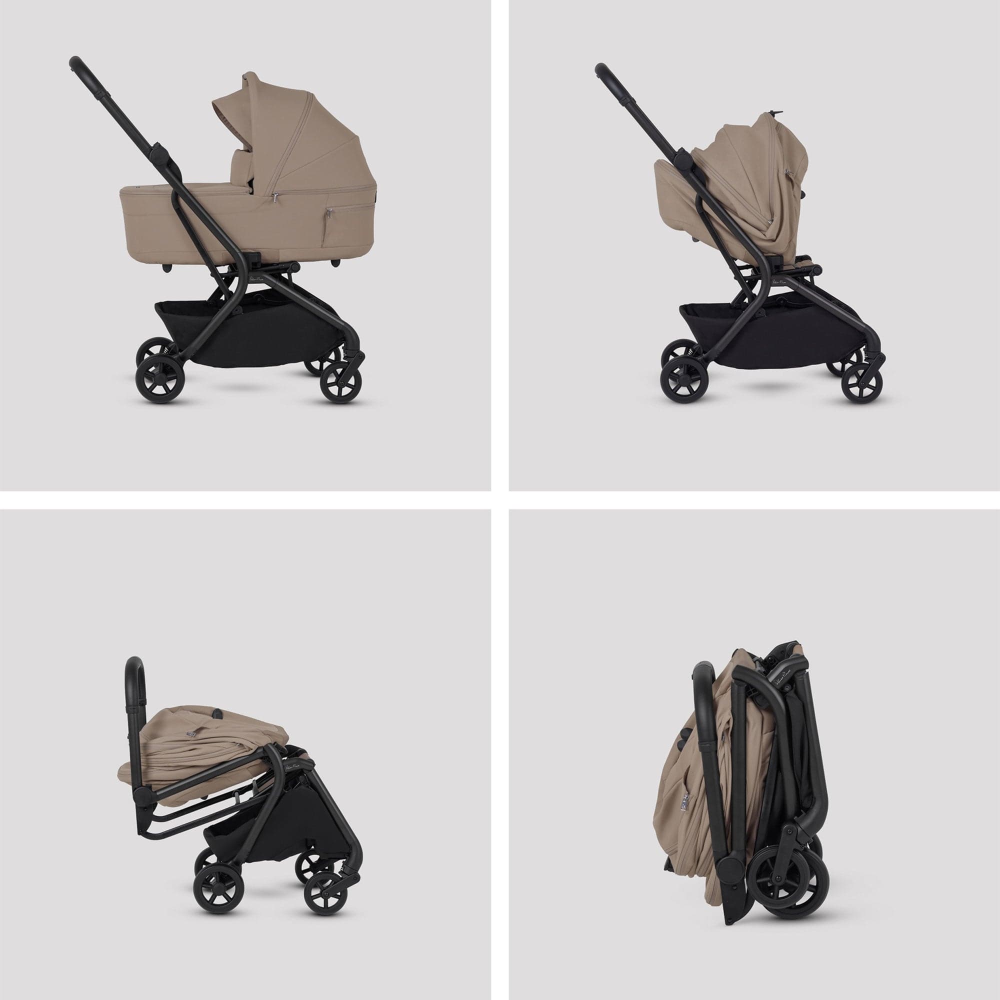 Silver Cross baby prams Silver Cross Nia Stroller with Carrycot - Champagne INSC.CP