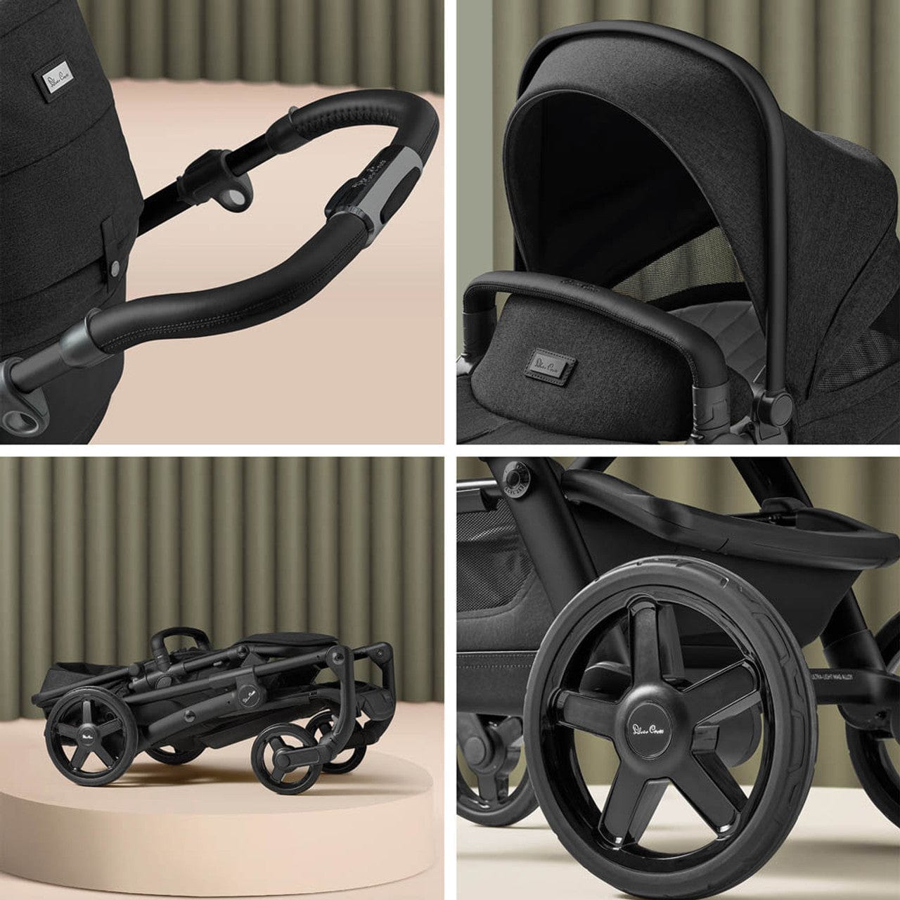 Silver Cross baby prams Silver Cross Wave 3 Growing Family Bundle - Onyx 19140-GRF-ONX