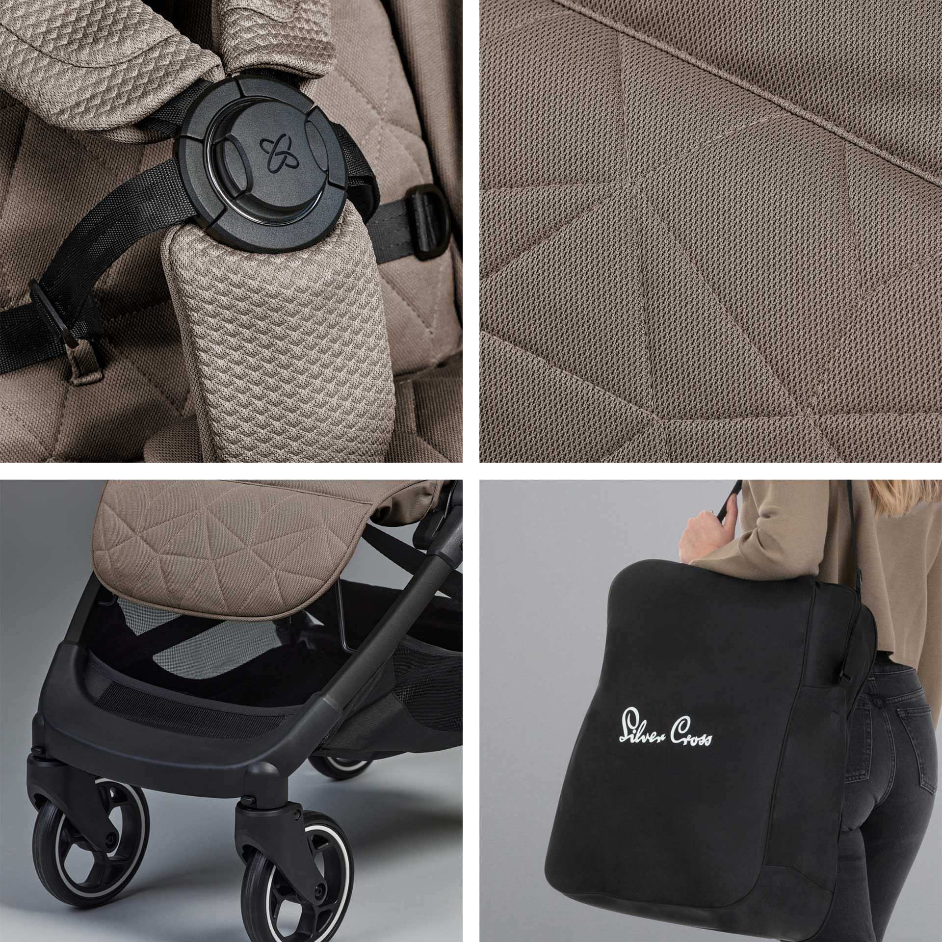 Silver Cross baby pushchairs Silver Cross Clic 2 Compact Pushchair - Cobble