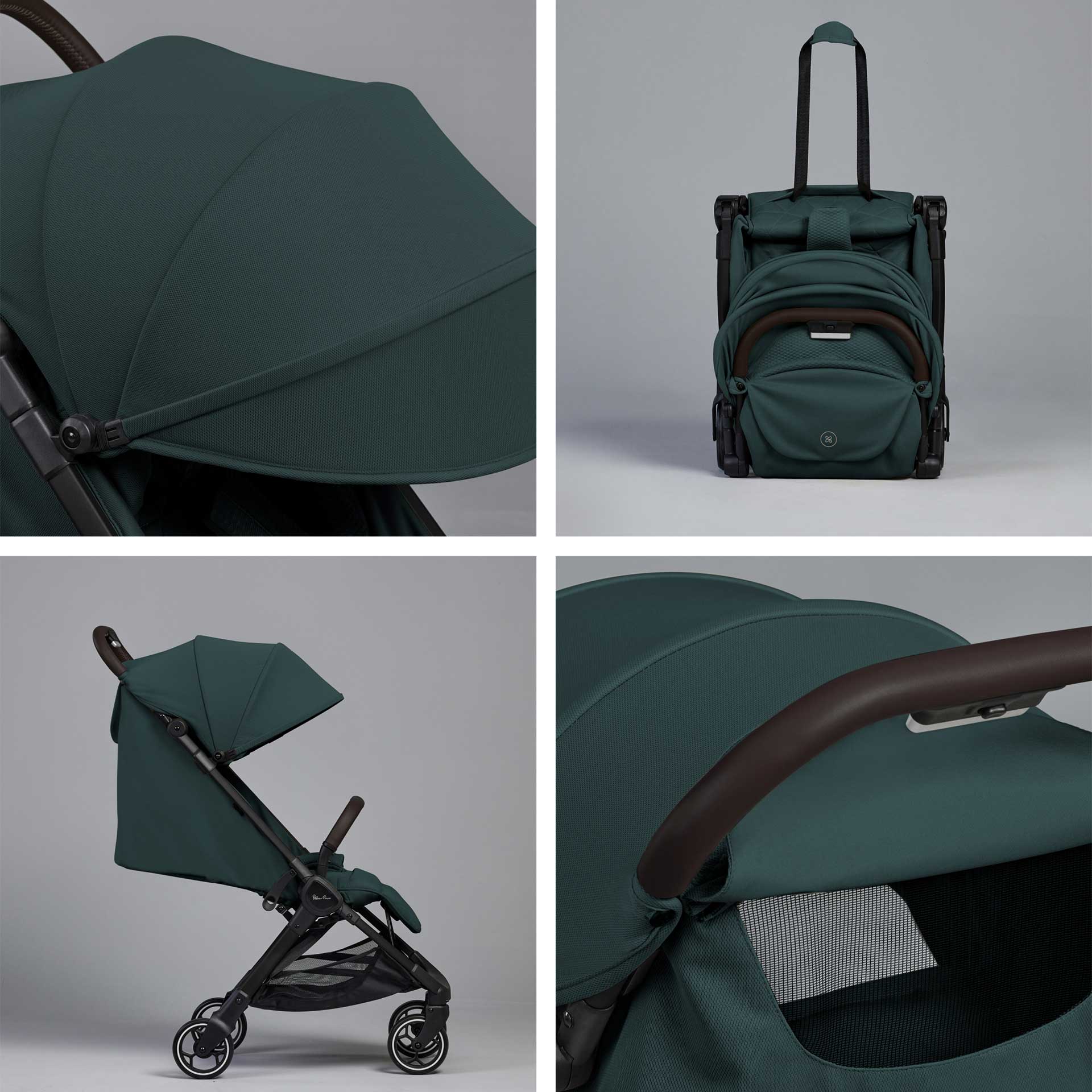 Silver Cross baby pushchairs Silver Cross Clic 2 Compact Pushchair - Conifer