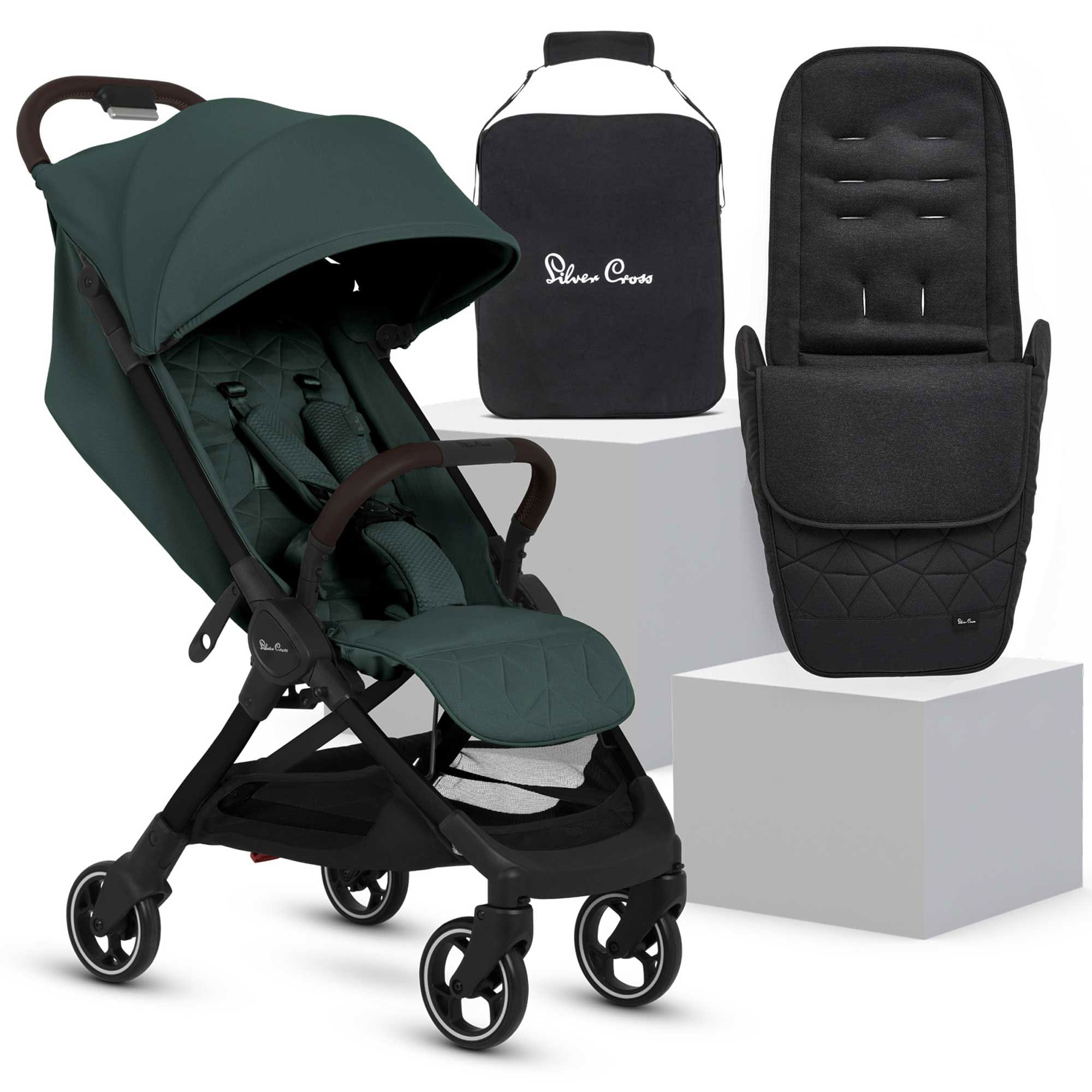 Silver Cross baby pushchairs Silver Cross Clic 2 Compact Pushchair - Conifer 18991-CLIC2-CF