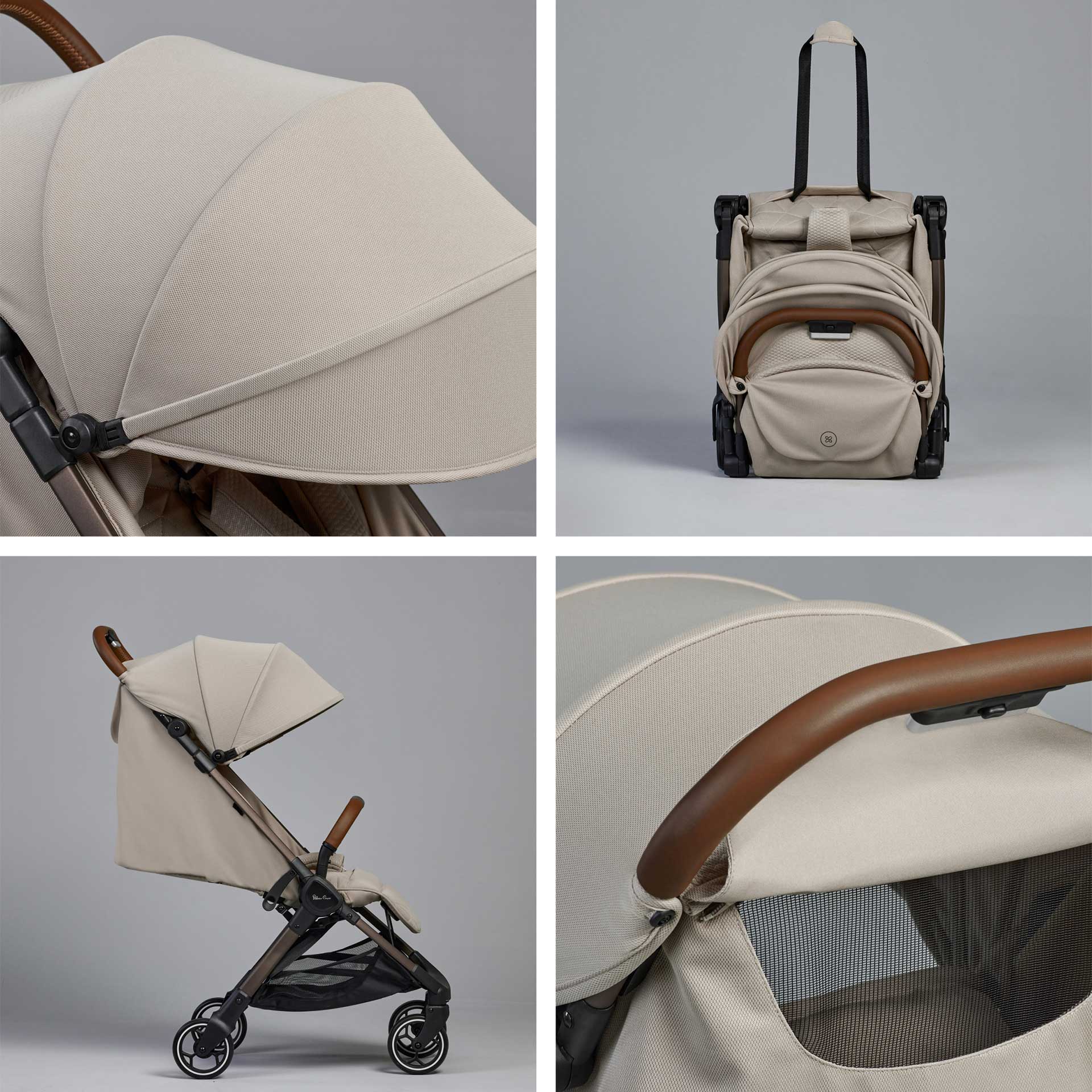 Silver Cross baby pushchairs Silver Cross Clic 2 Compact Pushchair - Latte