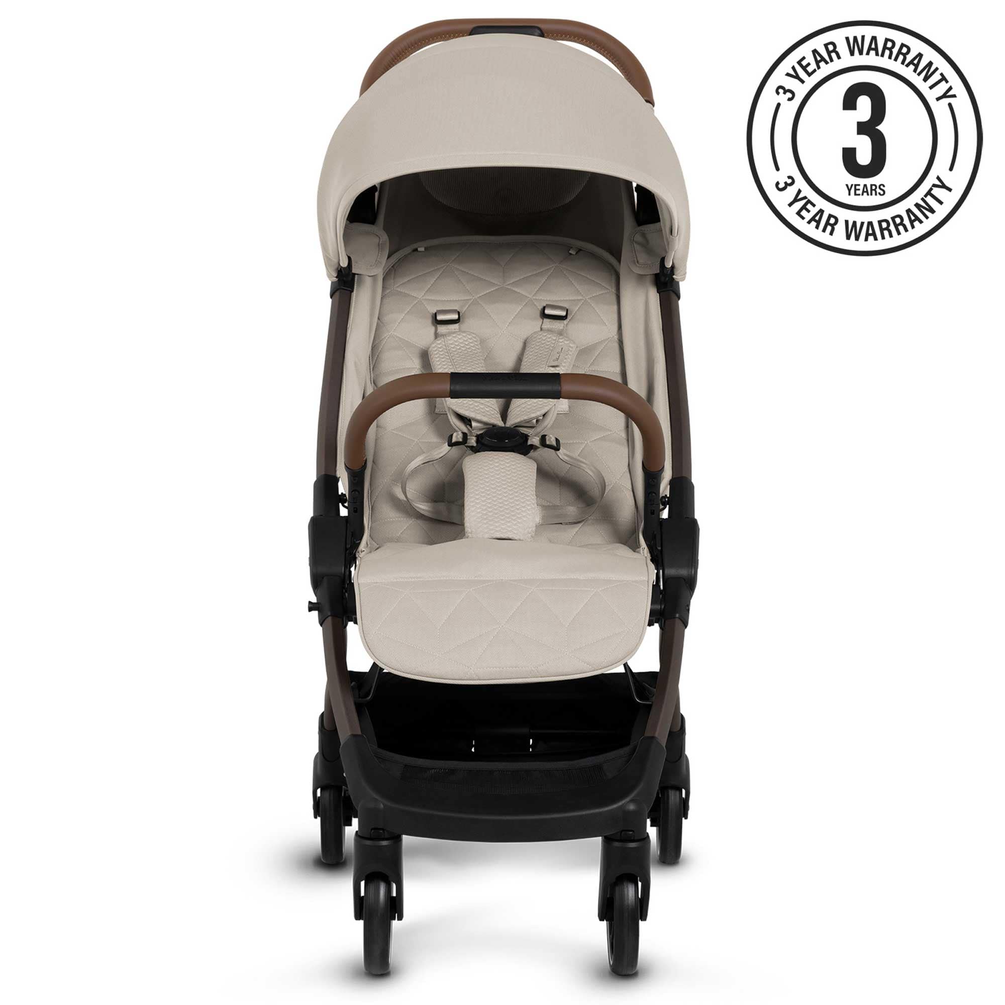 Silver Cross baby pushchairs Silver Cross Clic 2 Compact Pushchair - Latte