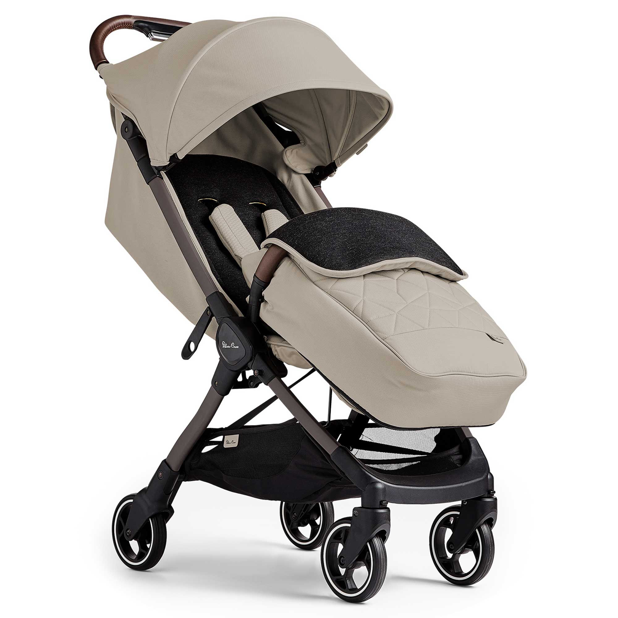 Silver Cross baby pushchairs Silver Cross Clic 2 Compact Pushchair - Latte