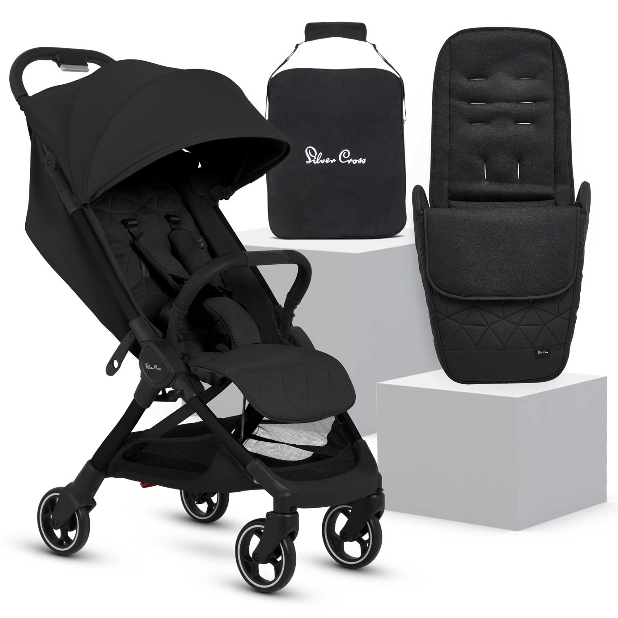 Silver Cross baby pushchairs Silver Cross Clic 2 Compact Pushchair - Space 18989-CLIC2-SP