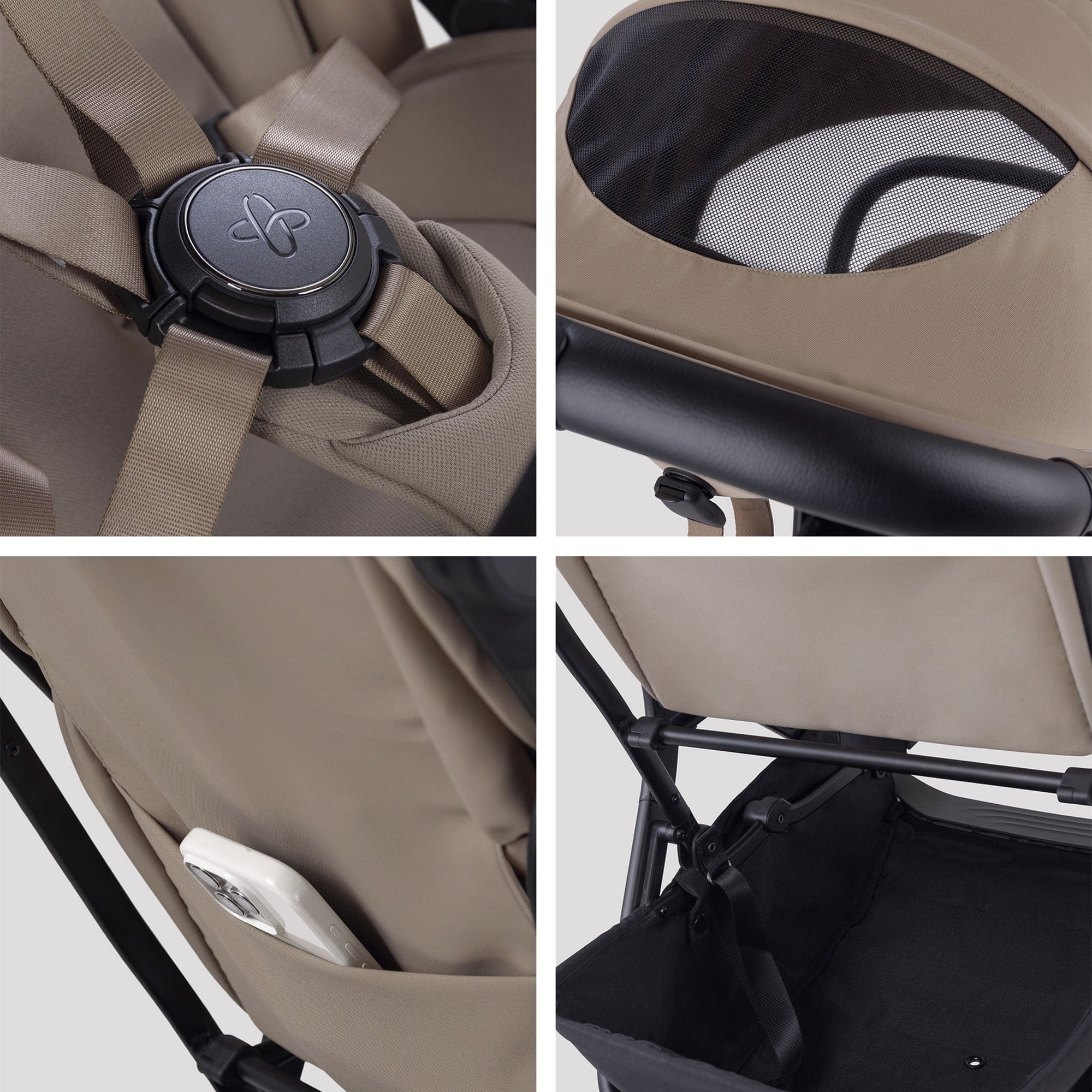 Silver Cross baby pushchairs Silver Cross Nia Stroller - Champagne SX2347.CP
