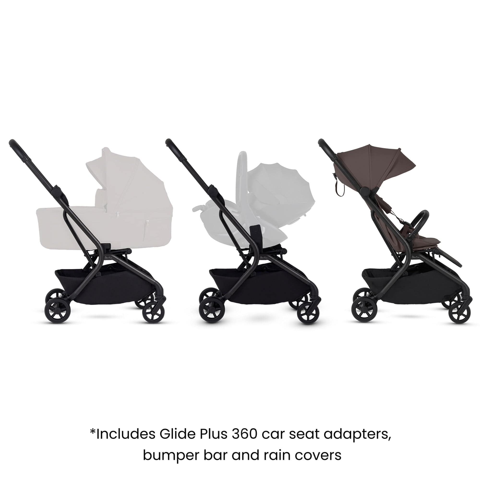 Silver Cross baby pushchairs Silver Cross Nia Stroller - Chocolate SX2347.CT