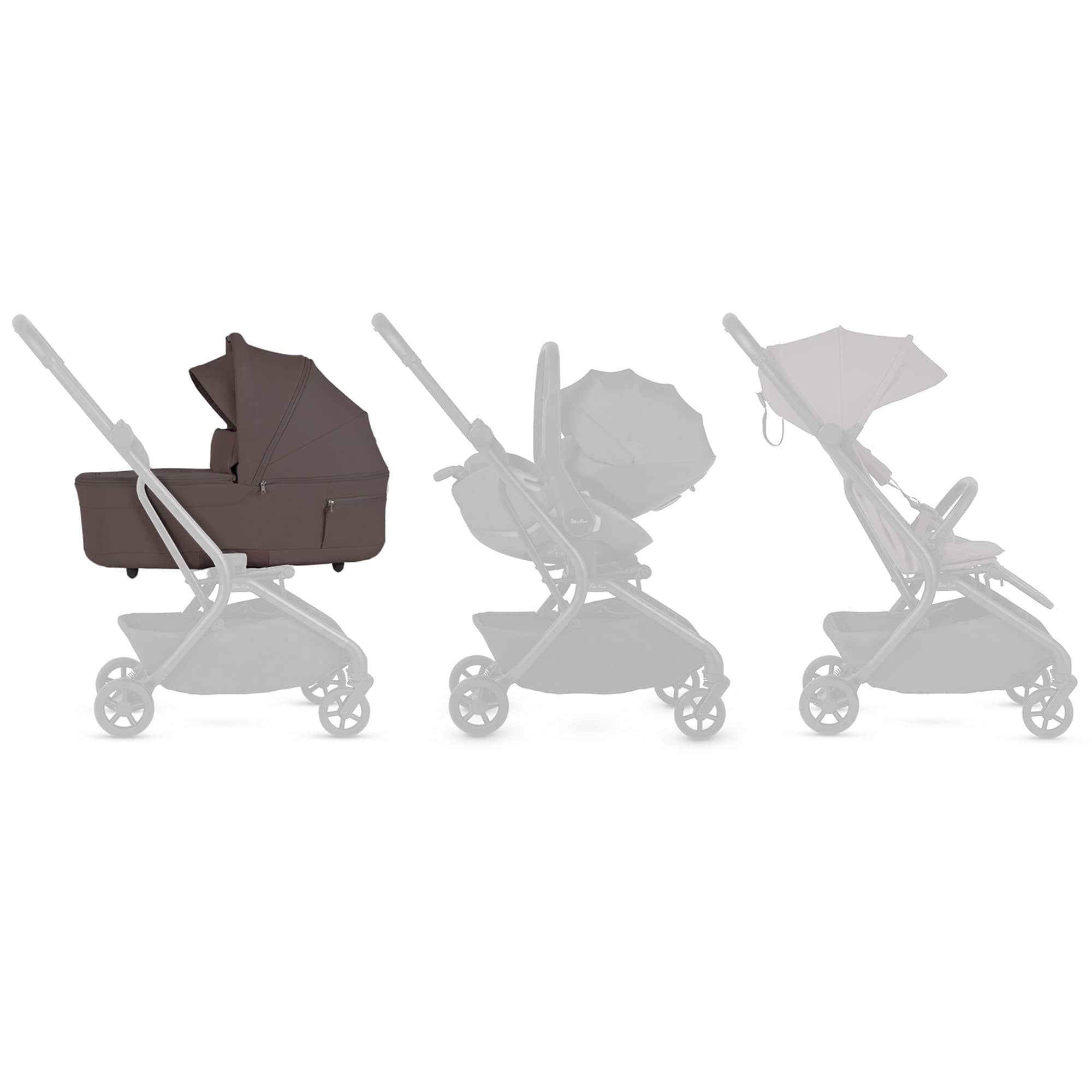 Silver Cross chassis & carrycots Silver Cross Nia Carrycot - Chocolate SX2348.CT