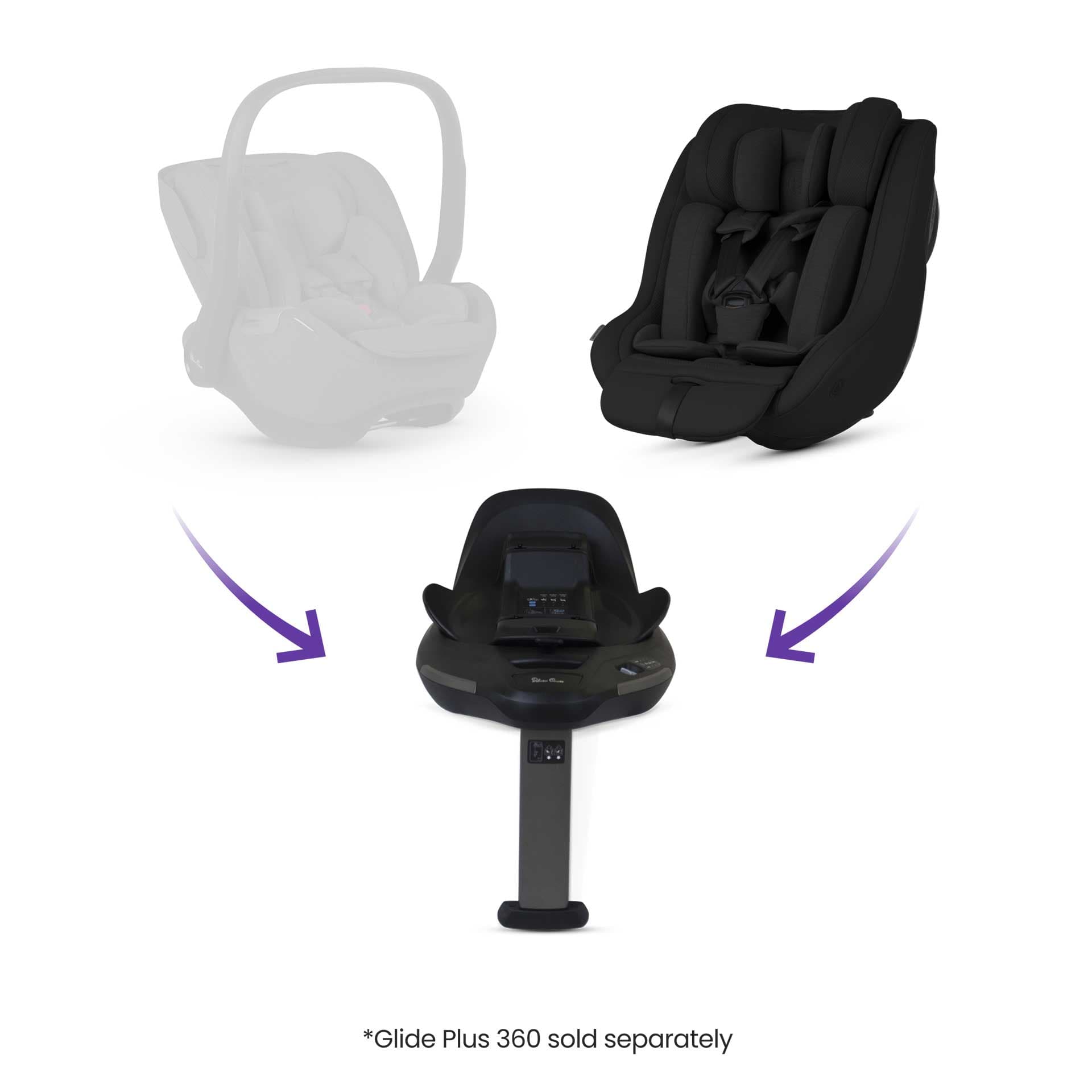 Silver Cross combination car seats Silver Cross Approach Plus 360 Car Seat - Iconic Black