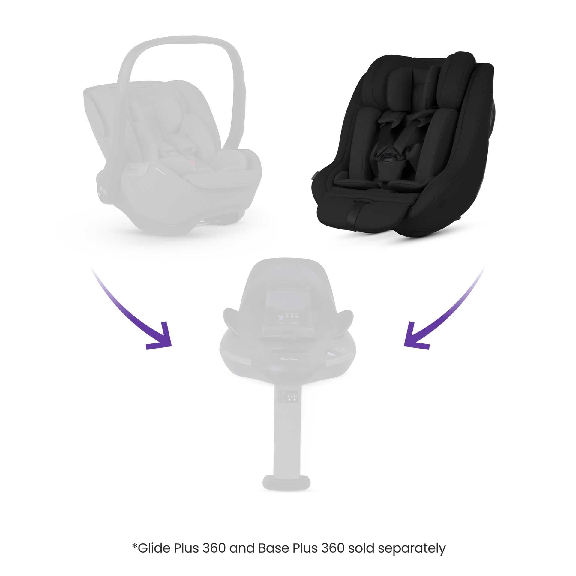 Silver Cross combination car seats Silver Cross Approach Plus 360 Car Seat - Iconic Black