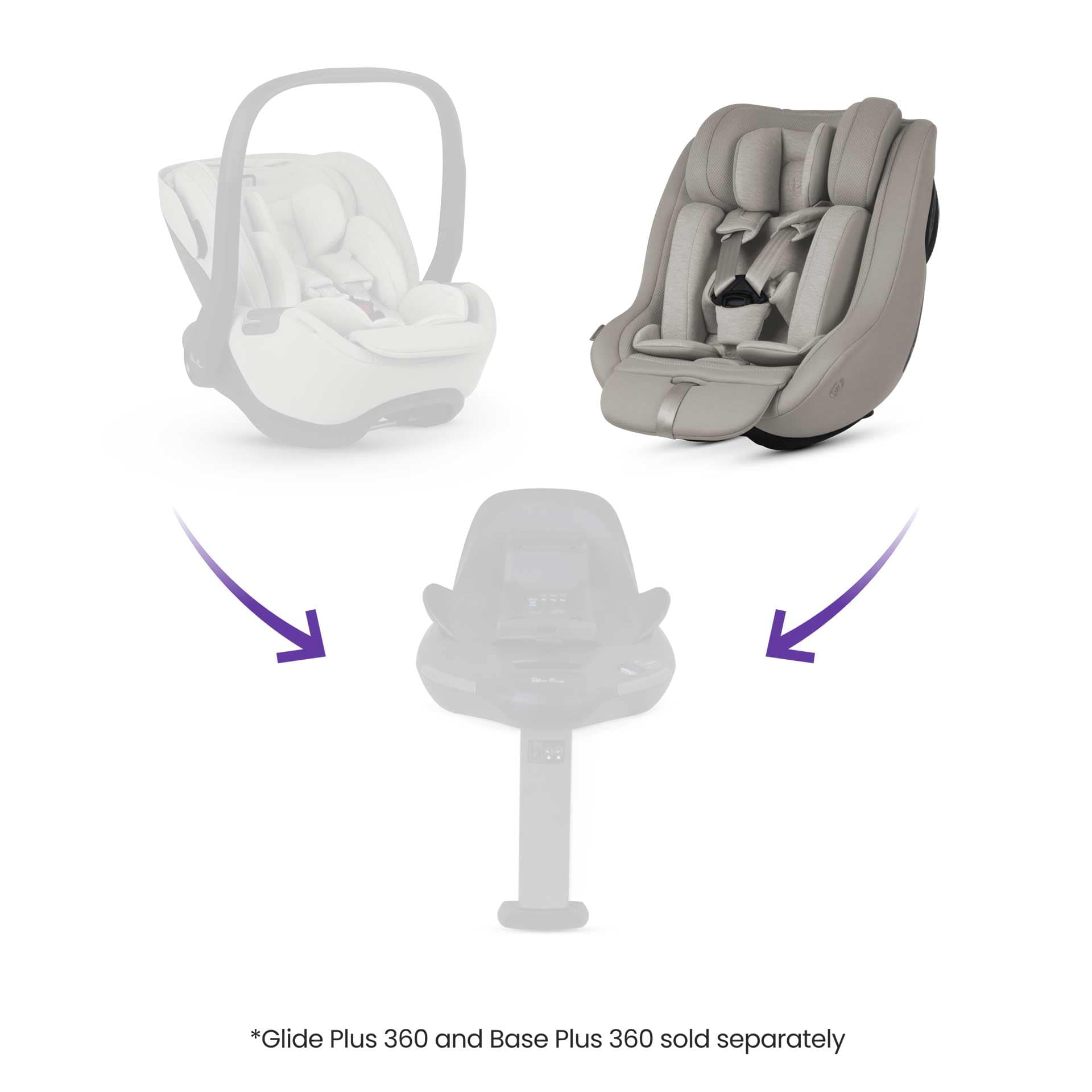 Silver Cross combination car seats Silver Cross Approach Plus 360 Car Seat - Natural Beige