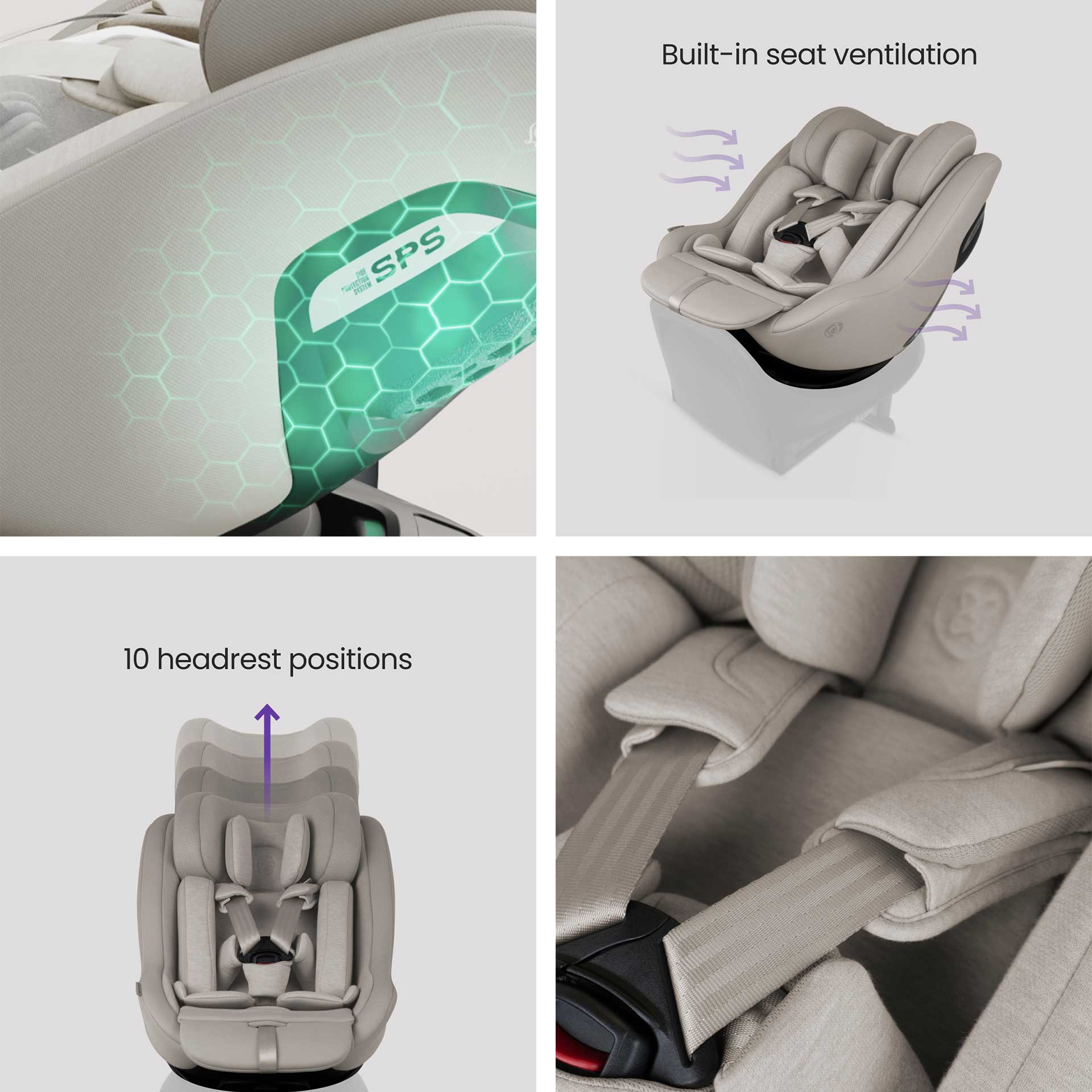 Silver Cross combination car seats Silver Cross Approach Plus 360 Car Seat - Natural Beige