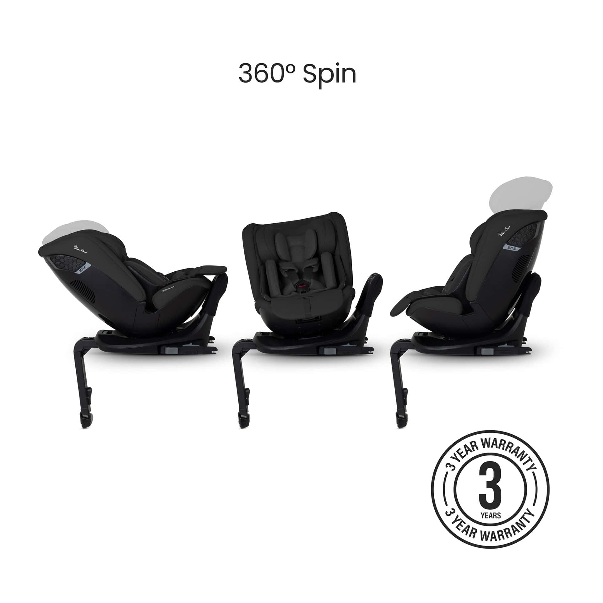 Silver Cross combination car seats Silver Cross Motion 3 All Size Car Seat - Iconic Black SX461.IB