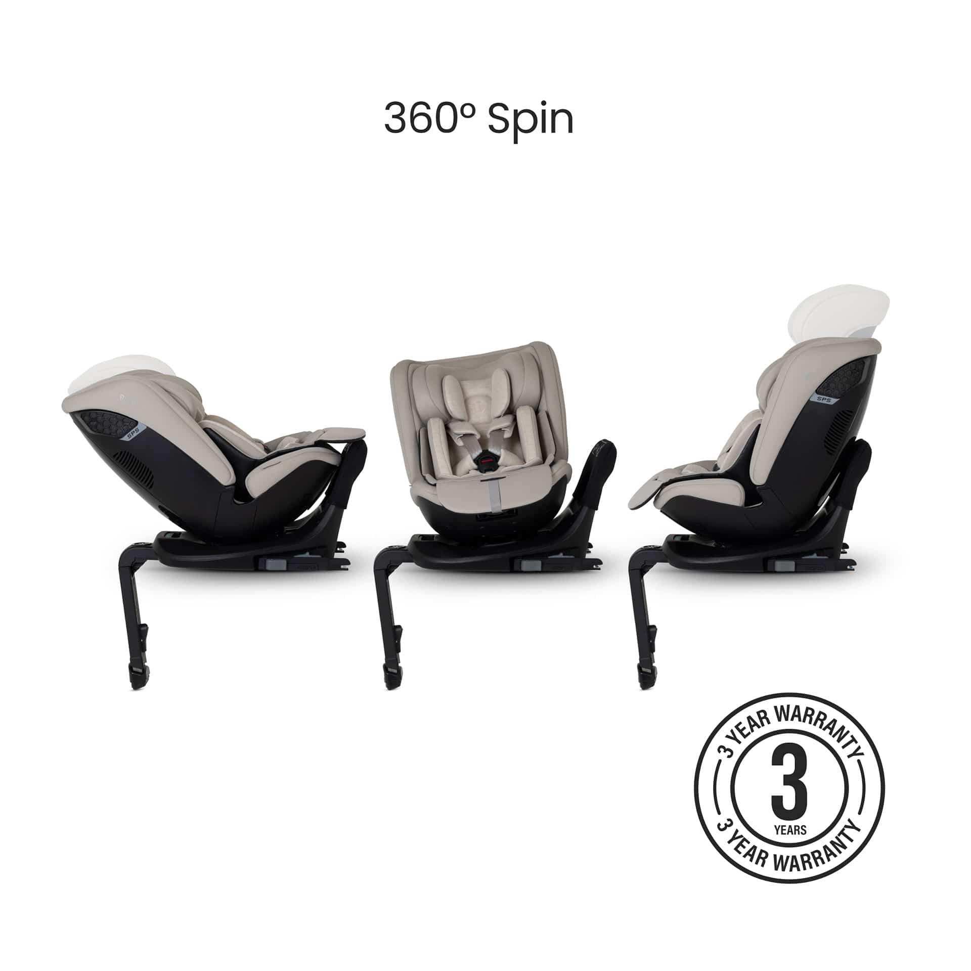 Silver Cross combination car seats Silver Cross Motion 3 All Size Car Seat - Natural Taupe SX461.NT