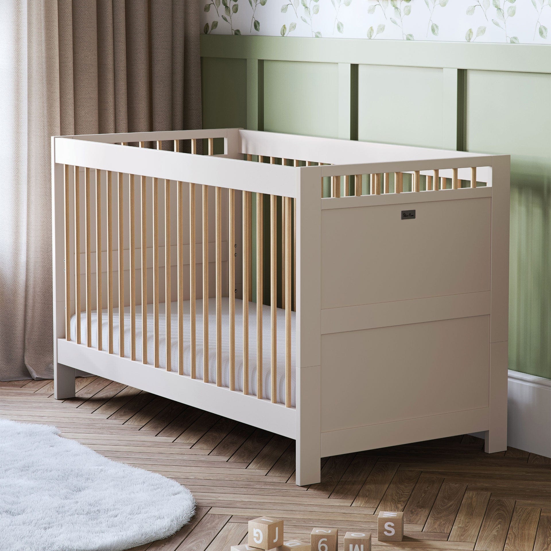 Silver Cross cot bed room sets Silver Cross Seville 2 Piece Dresser Room Set in Cashmere Oak