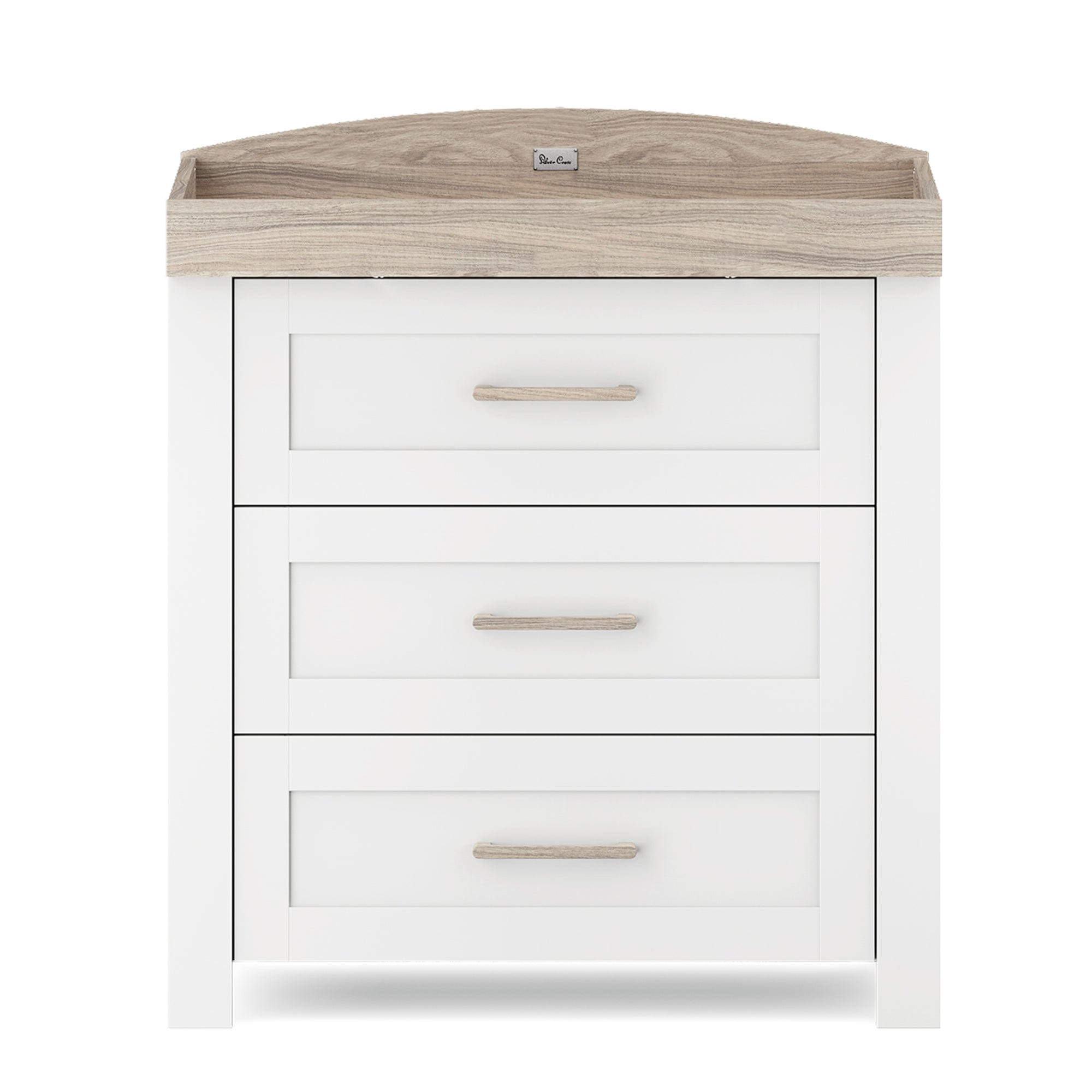 Silver Cross cot bed room sets Silver Cross Valencia 2 Piece Dresser Room Set - White Ash