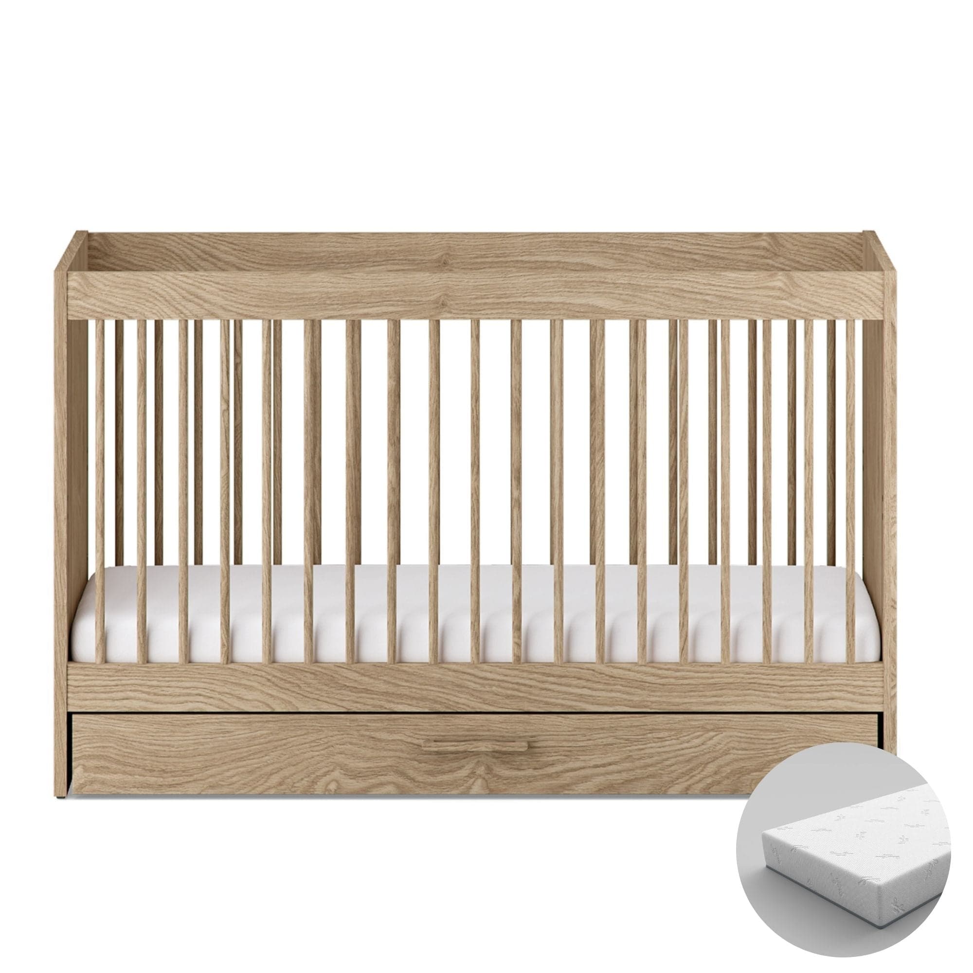 Silver Cross cot beds Silver Cross Geneva Cot Bed - Oak SX8194-1