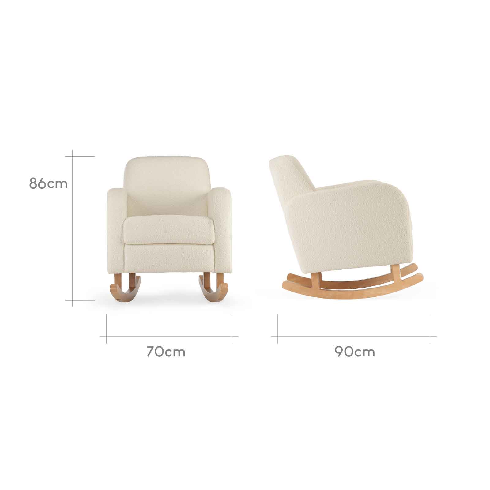 Silver Cross nursing chairs CuddleCo Etta Nursing Chair - Boucle Off-White FRN/CUD/152127