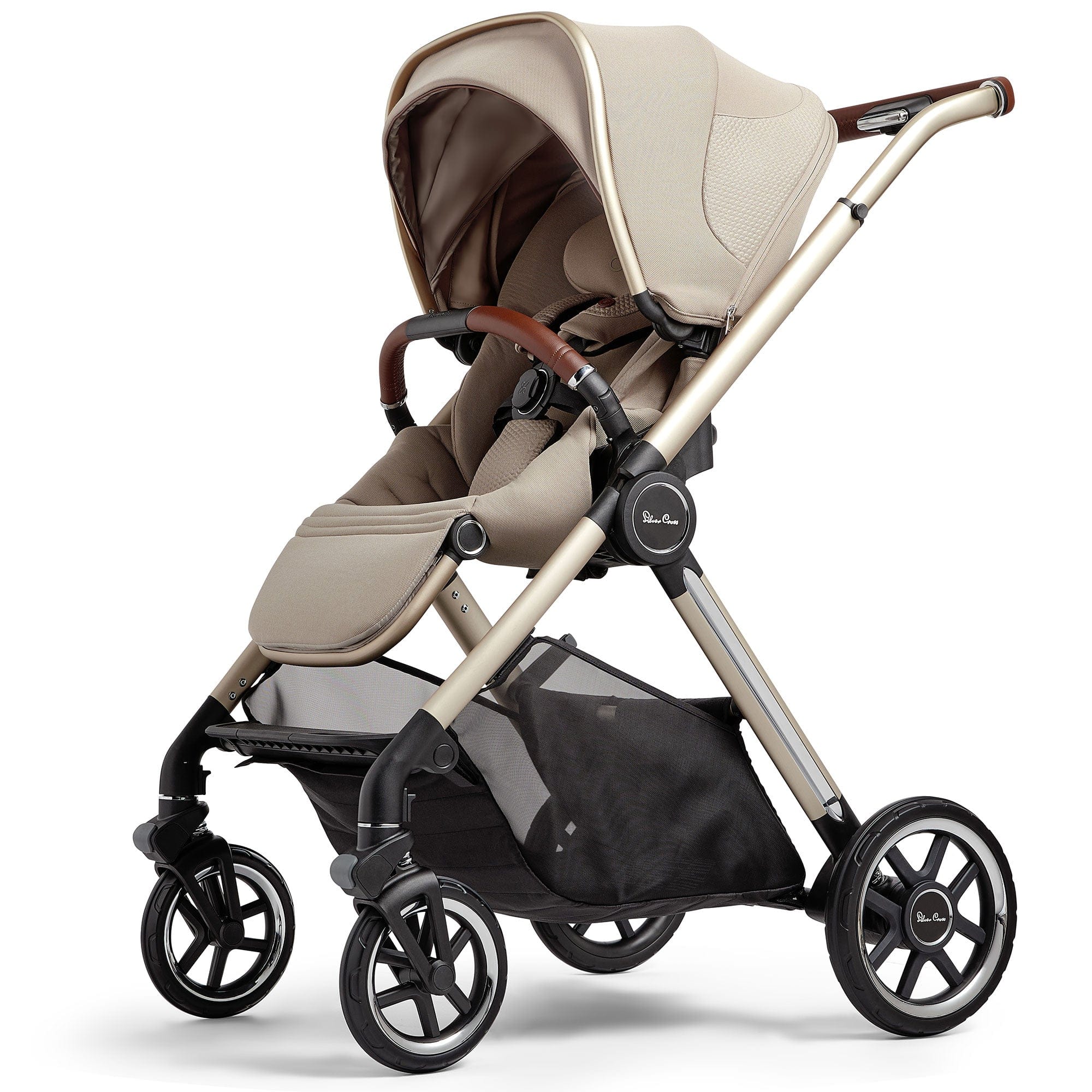 Silver Cross travel systems Silver Cross Reef + Ultimate Pack with First Bed Folding Carrycot - Stone KTRU.ST4