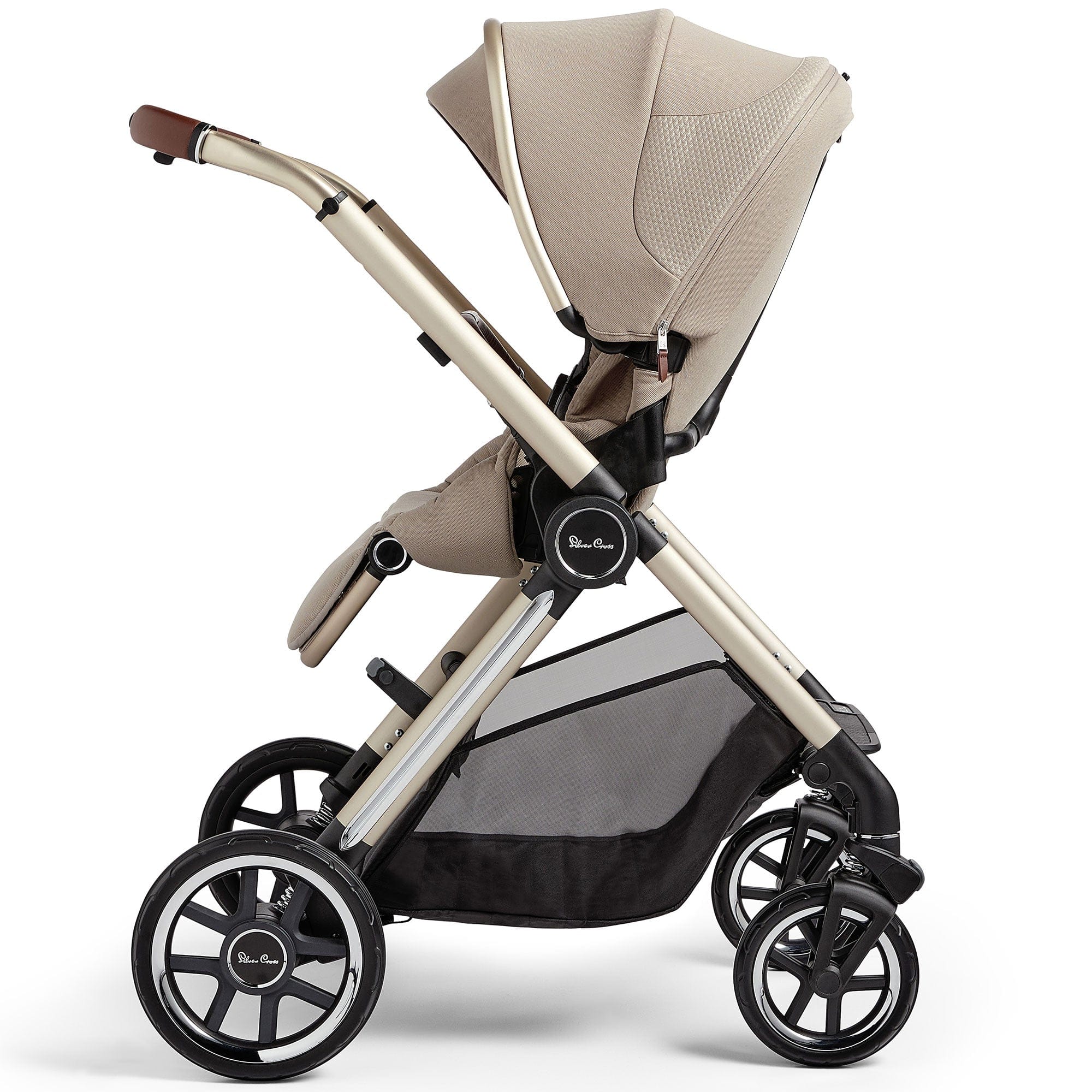 Silver Cross travel systems Silver Cross Reef + Ultimate Pack with First Bed Folding Carrycot - Stone KTRU.ST4