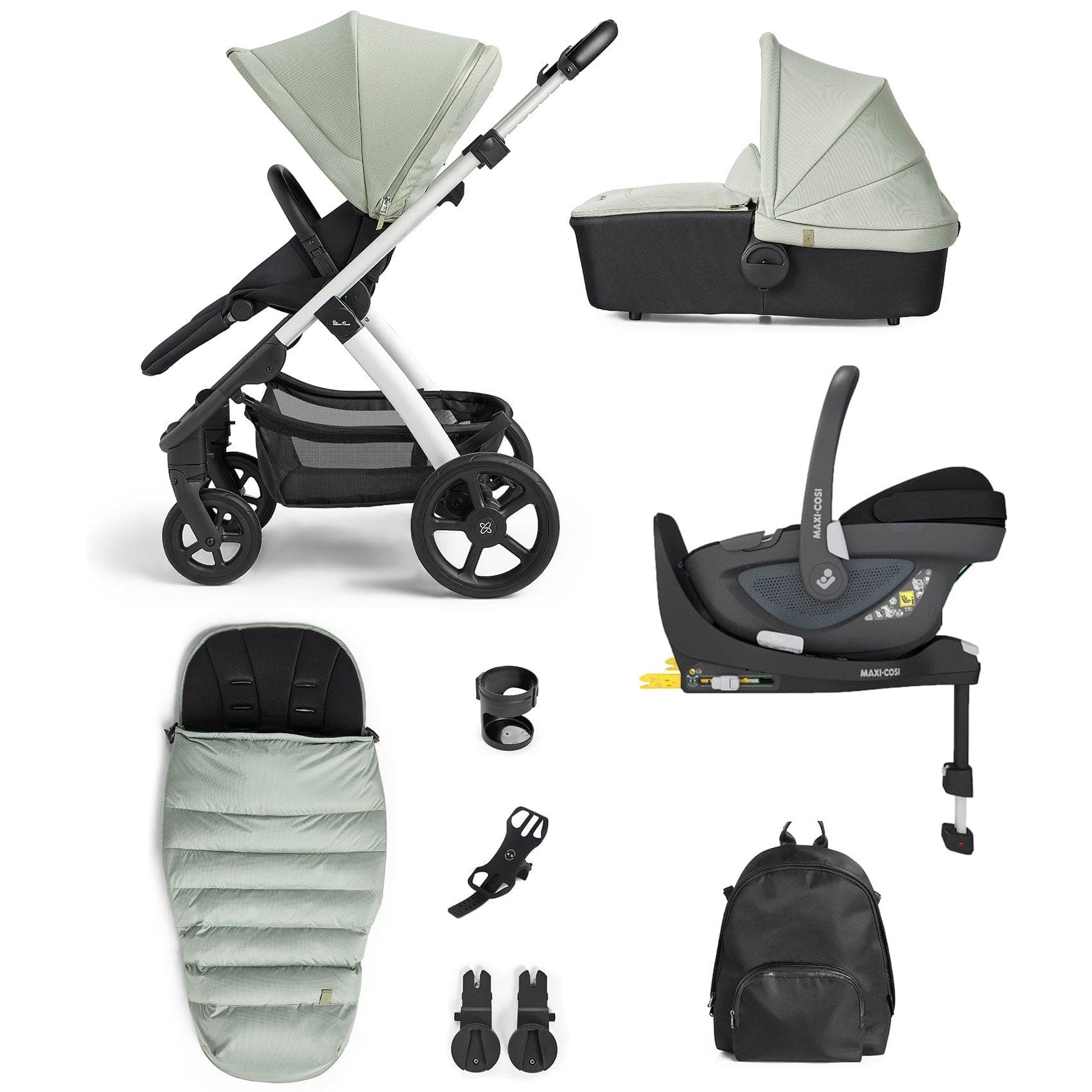 Silver Cross travel systems Silver Cross Tide 3 in 1 Pebble 360 Travel System - Sage KTTB.SA-5