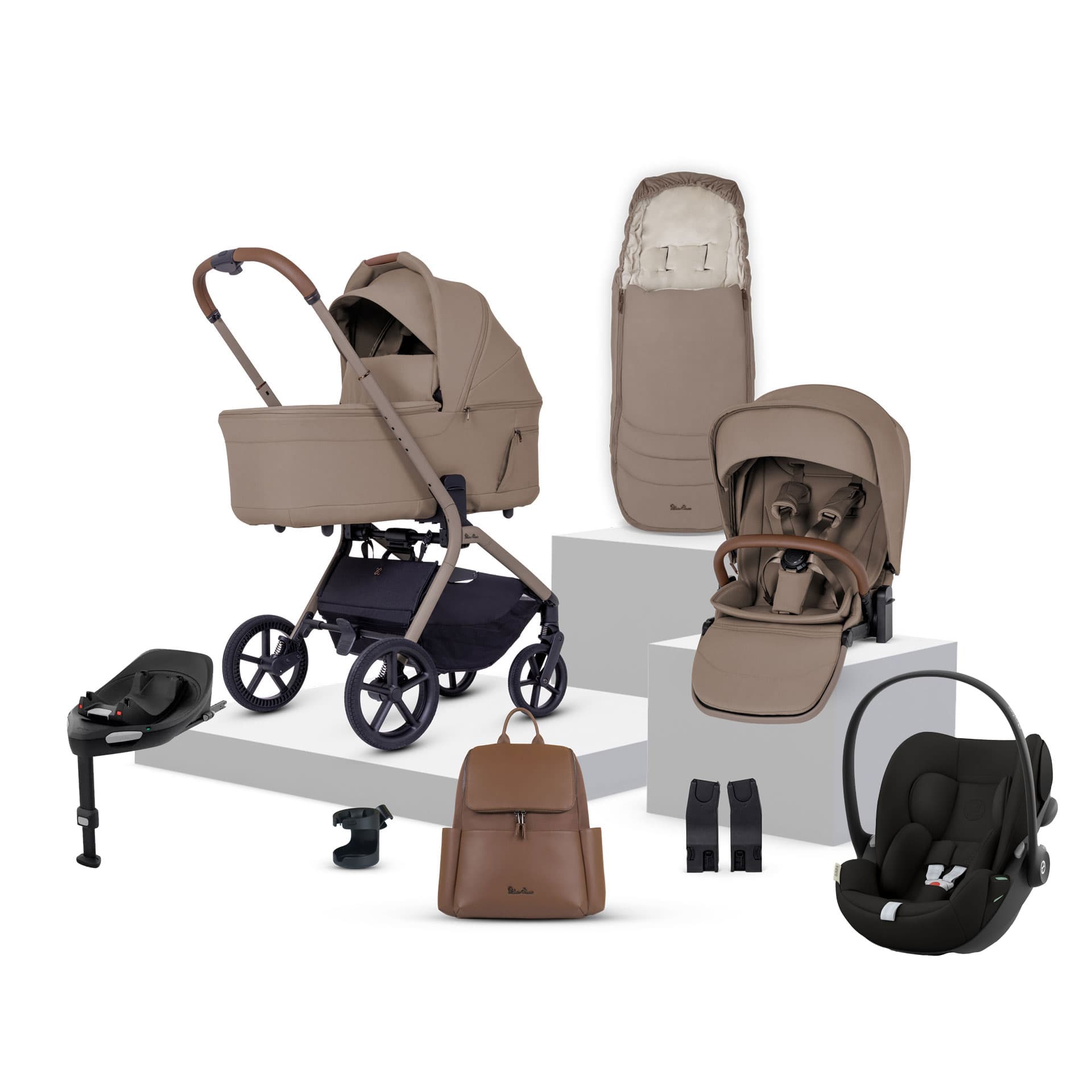 Silver Cross travel systems Silver Cross Breez Cybex Travel System - Champagne 22071-CHA