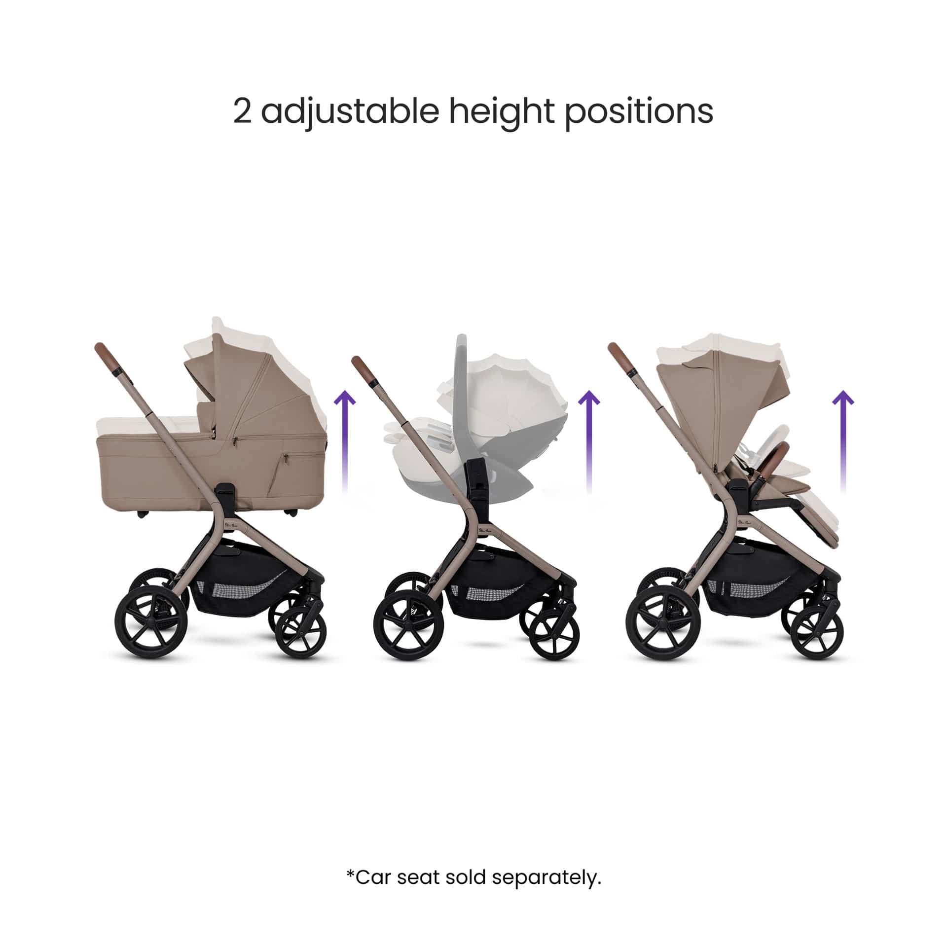Silver Cross travel systems Silver Cross Breez Maxi-Cosi Cybex Travel System - Champagne