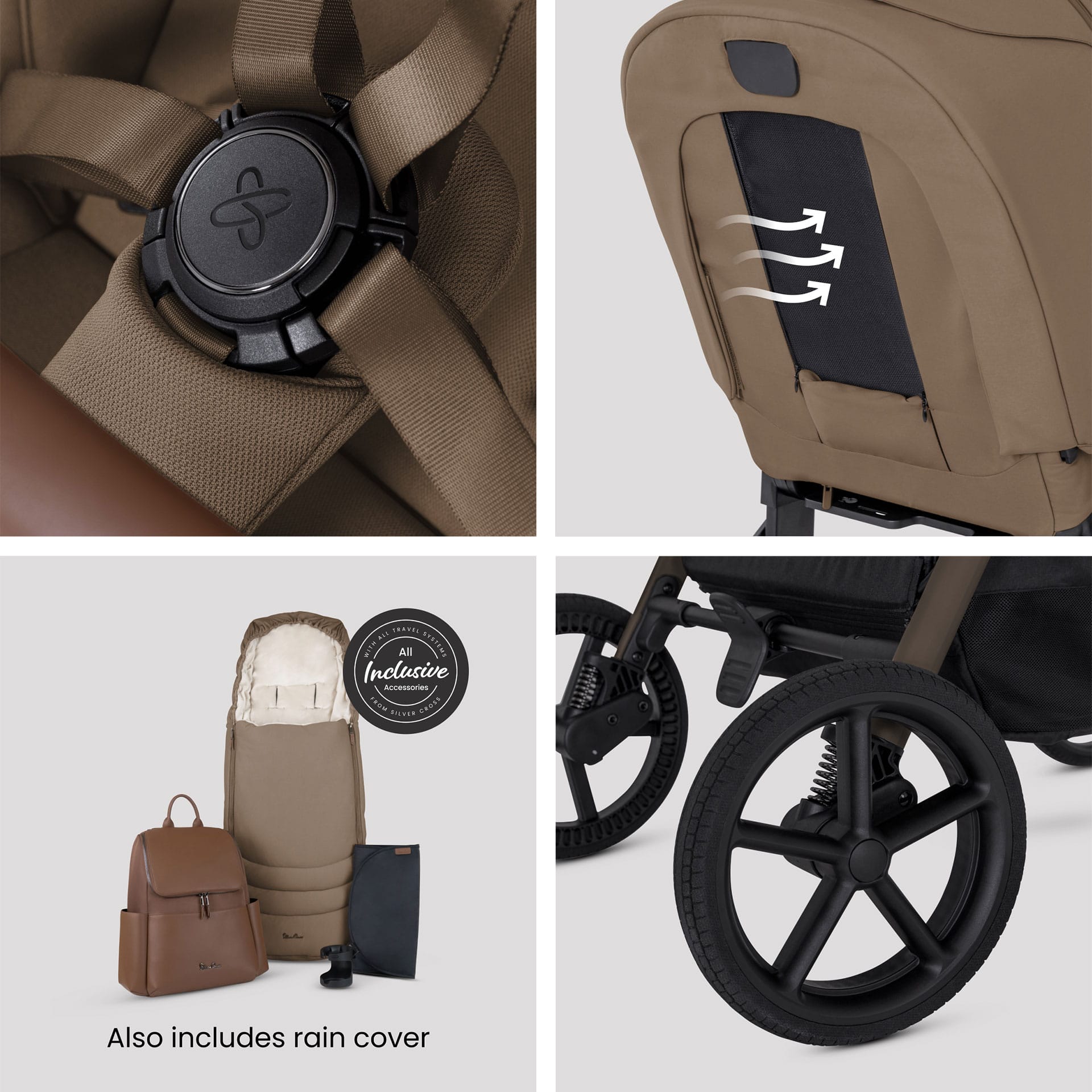 Silver Cross travel systems Silver Cross Breez Maxi-Cosi Travel System - Maple