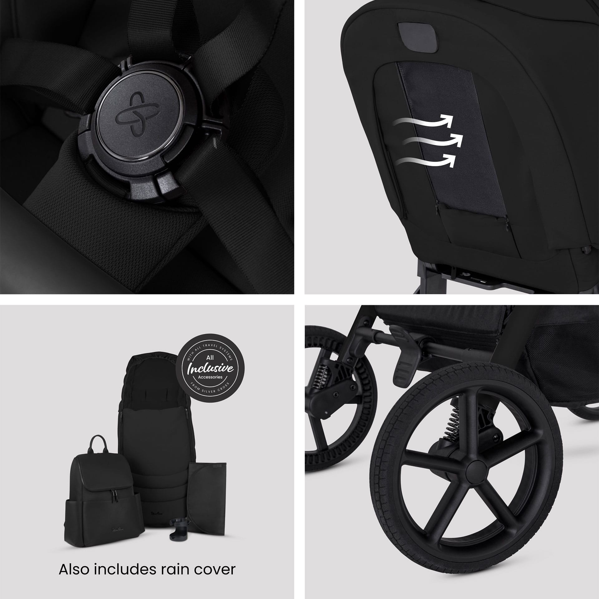 Silver Cross travel systems Silver Cross Breez Maxi-Cosi Travel System - Onyx