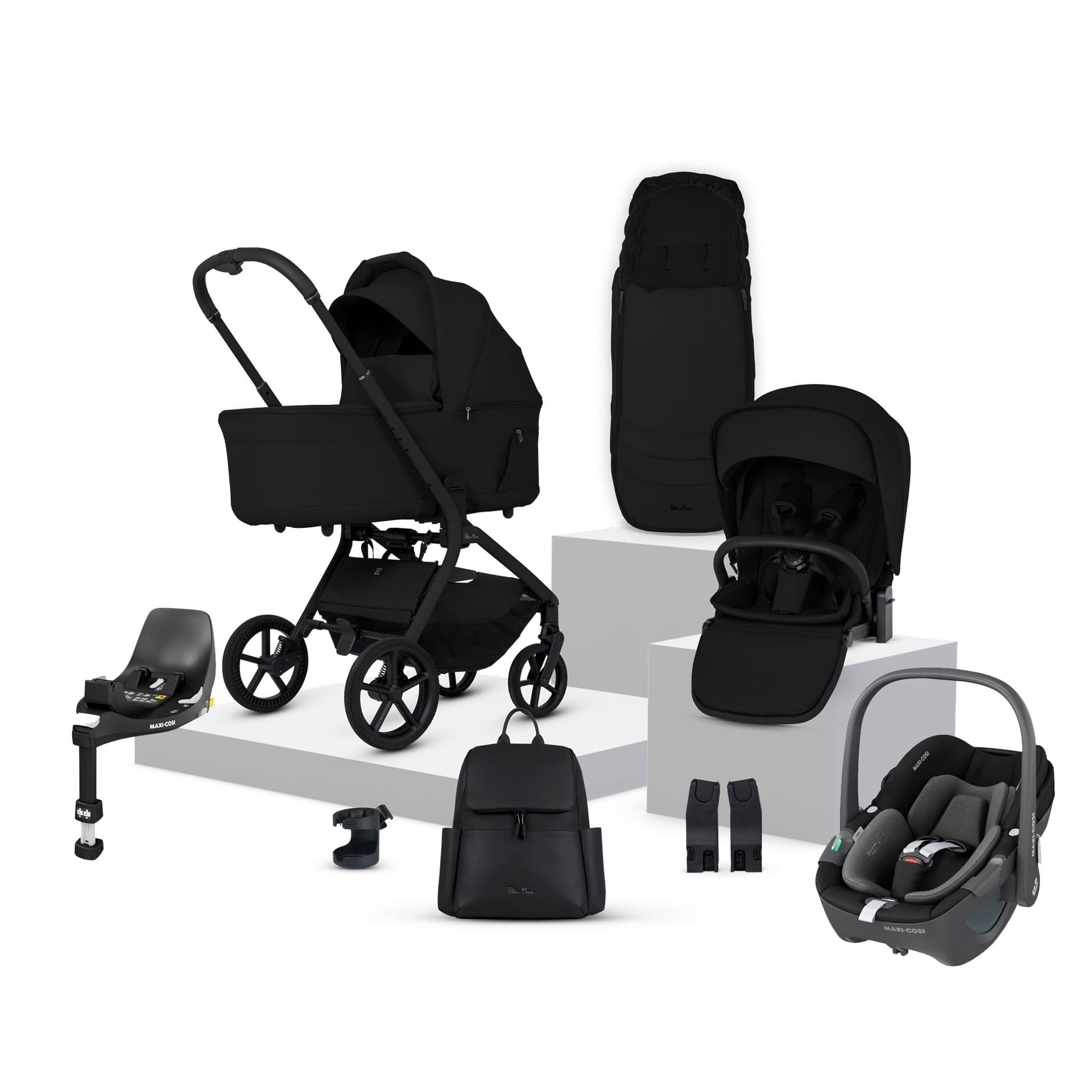 Silver Cross travel systems Silver Cross Breez Maxi-Cosi Travel System - Onyx 22079-ONY-1