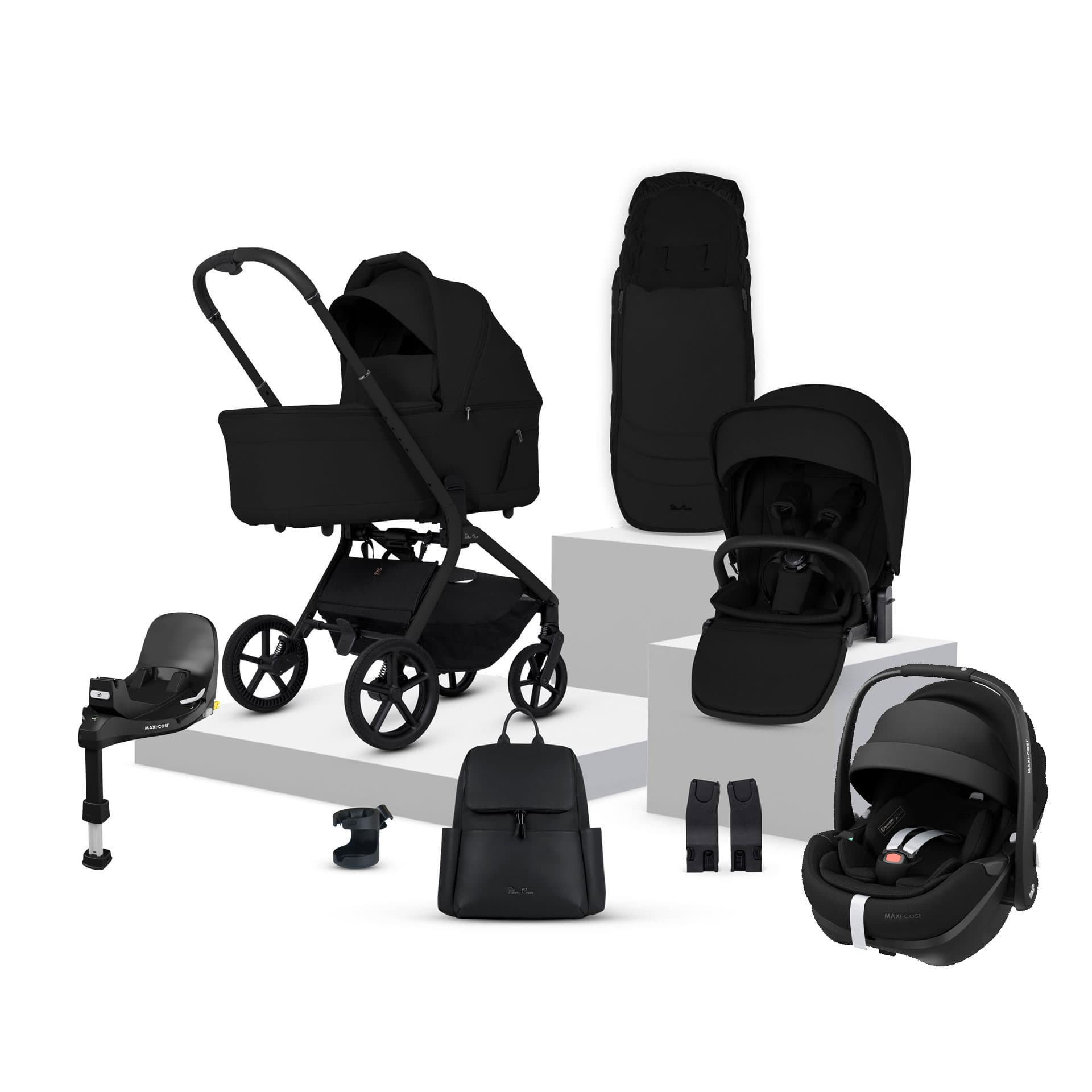Silver Cross travel systems Silver Cross Breez Maxi-Cosi Travel System - Onyx 22079-ONY-2